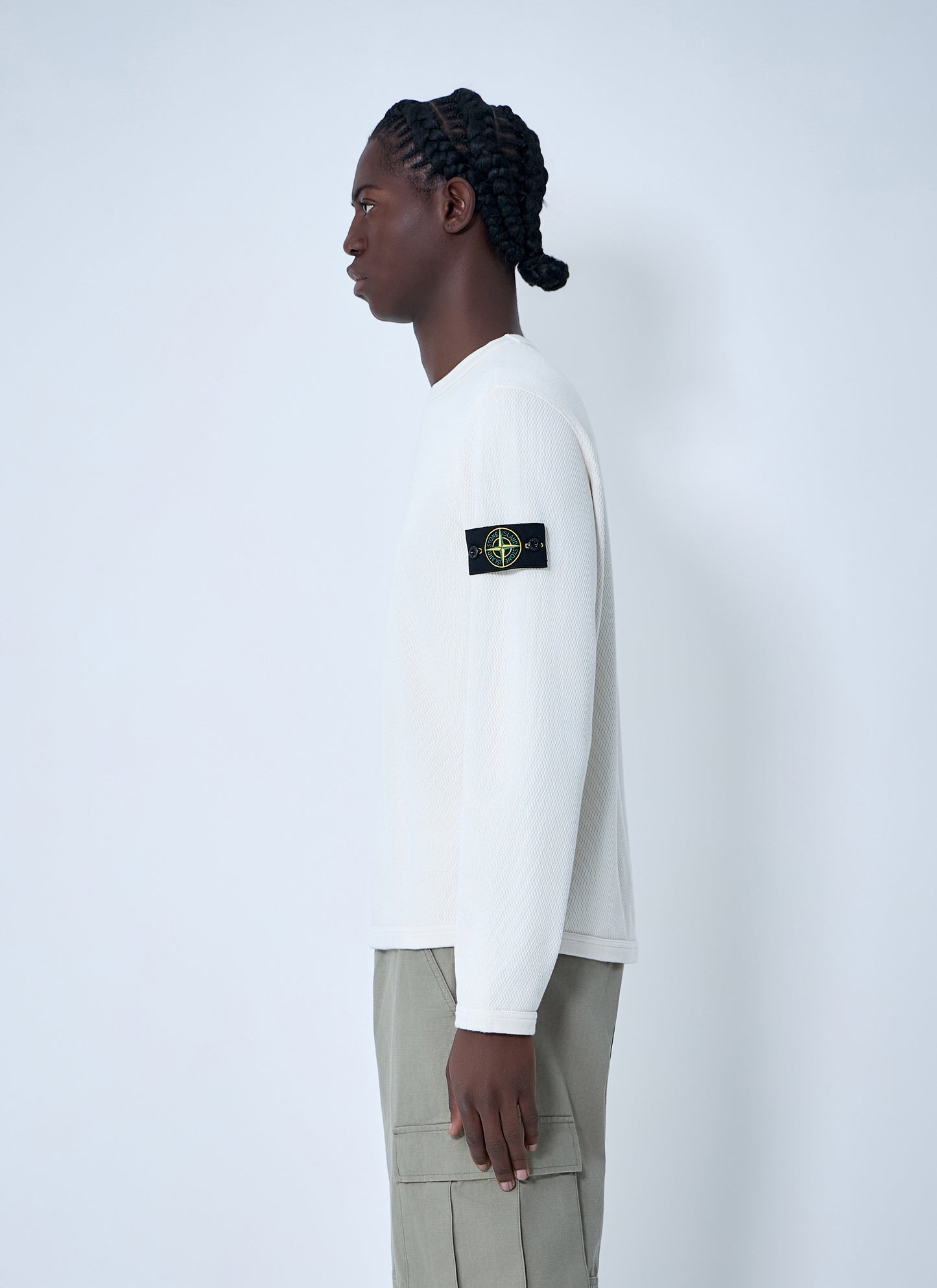 Stone Island Men Logo Patch Sweatshirt STONE ISLAND