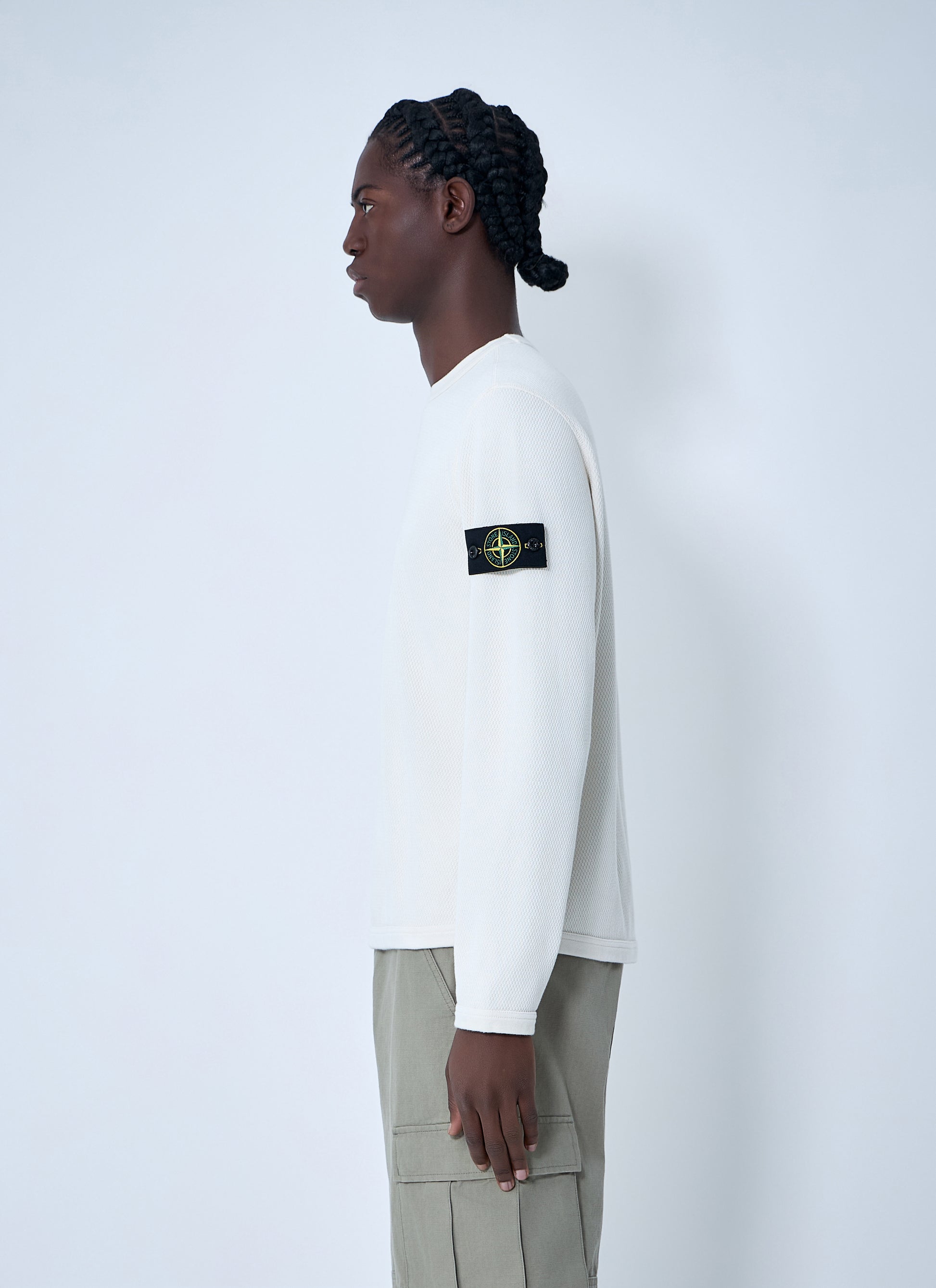 Stone Island Men Logo Patch Sweatshirt STONE ISLAND