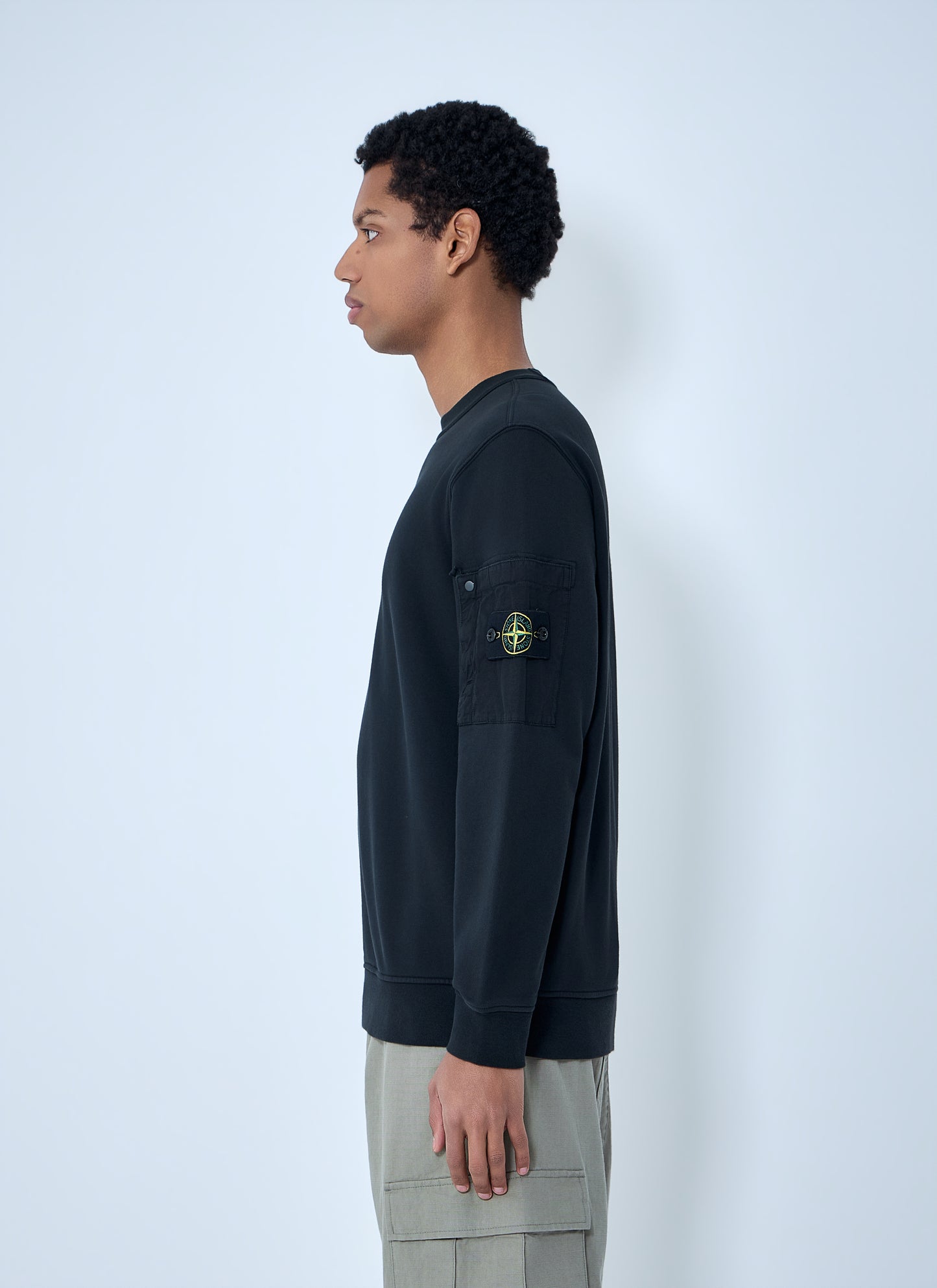 Stone Island Men Logo Motif Sweatshirt STONE ISLAND