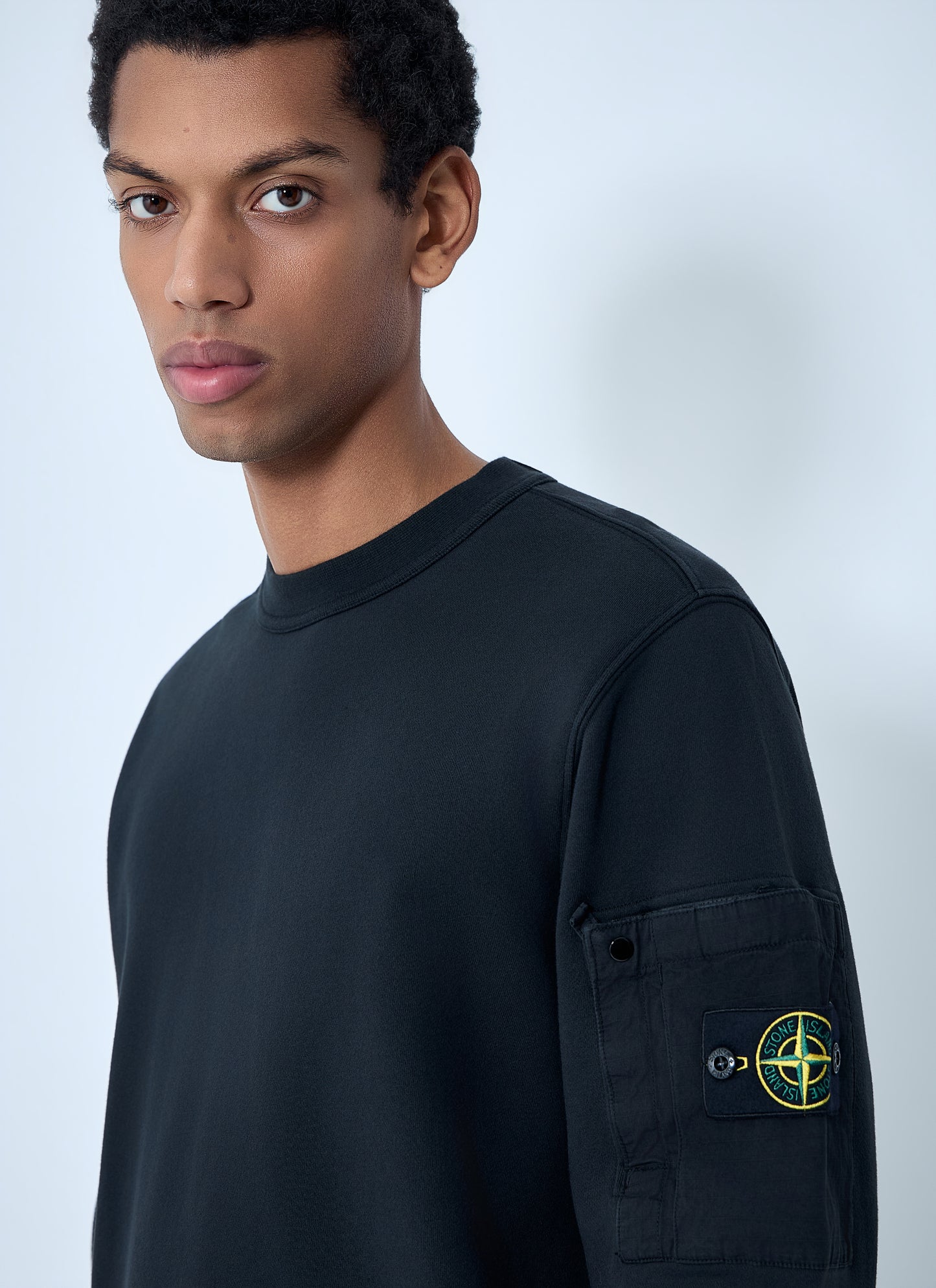 Stone Island Men Logo Motif Sweatshirt STONE ISLAND
