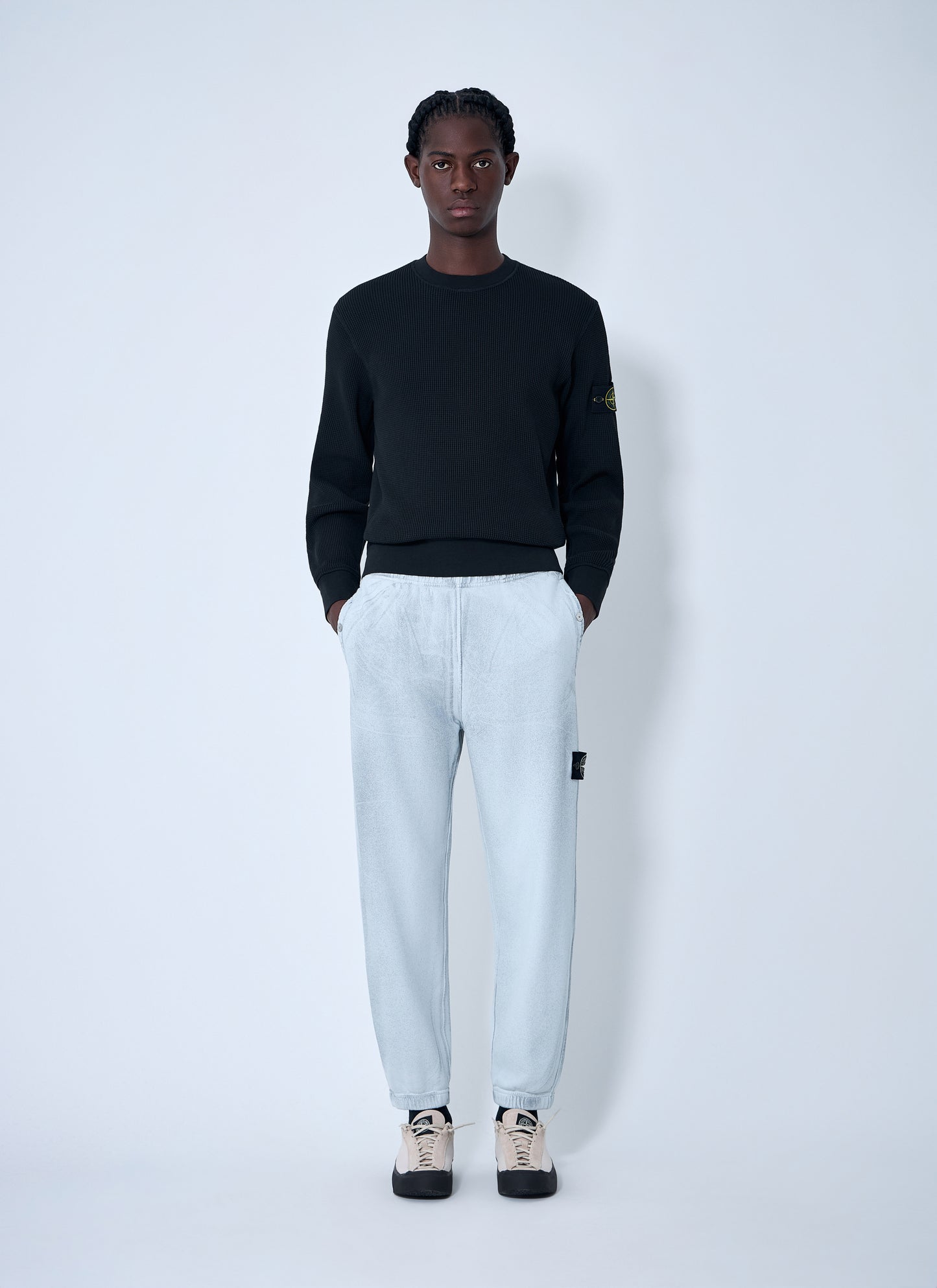 Stone Island Men Logo Patch Track Pants STONE ISLAND
