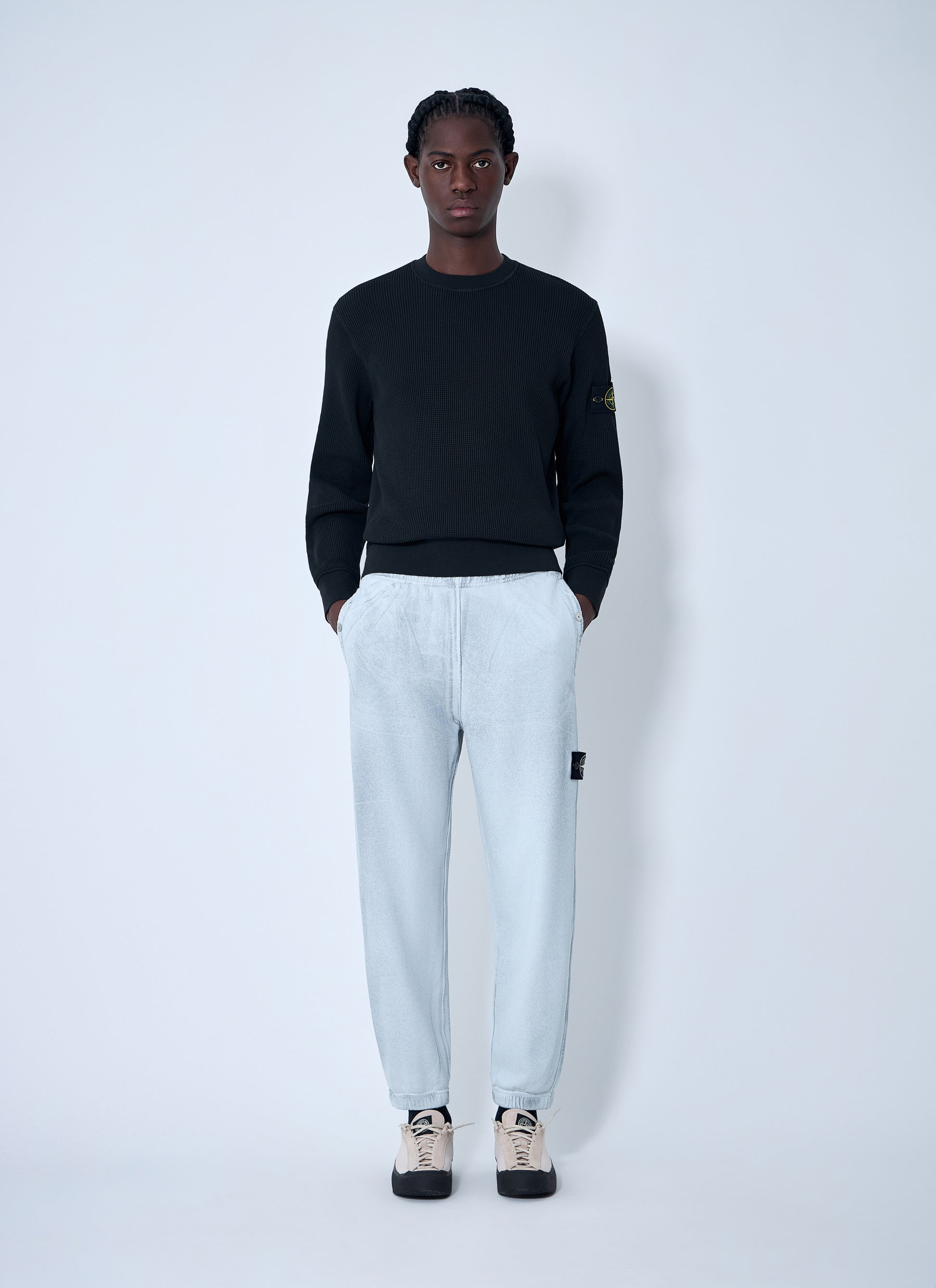 Stone Island Men Logo Patch Track Pants STONE ISLAND