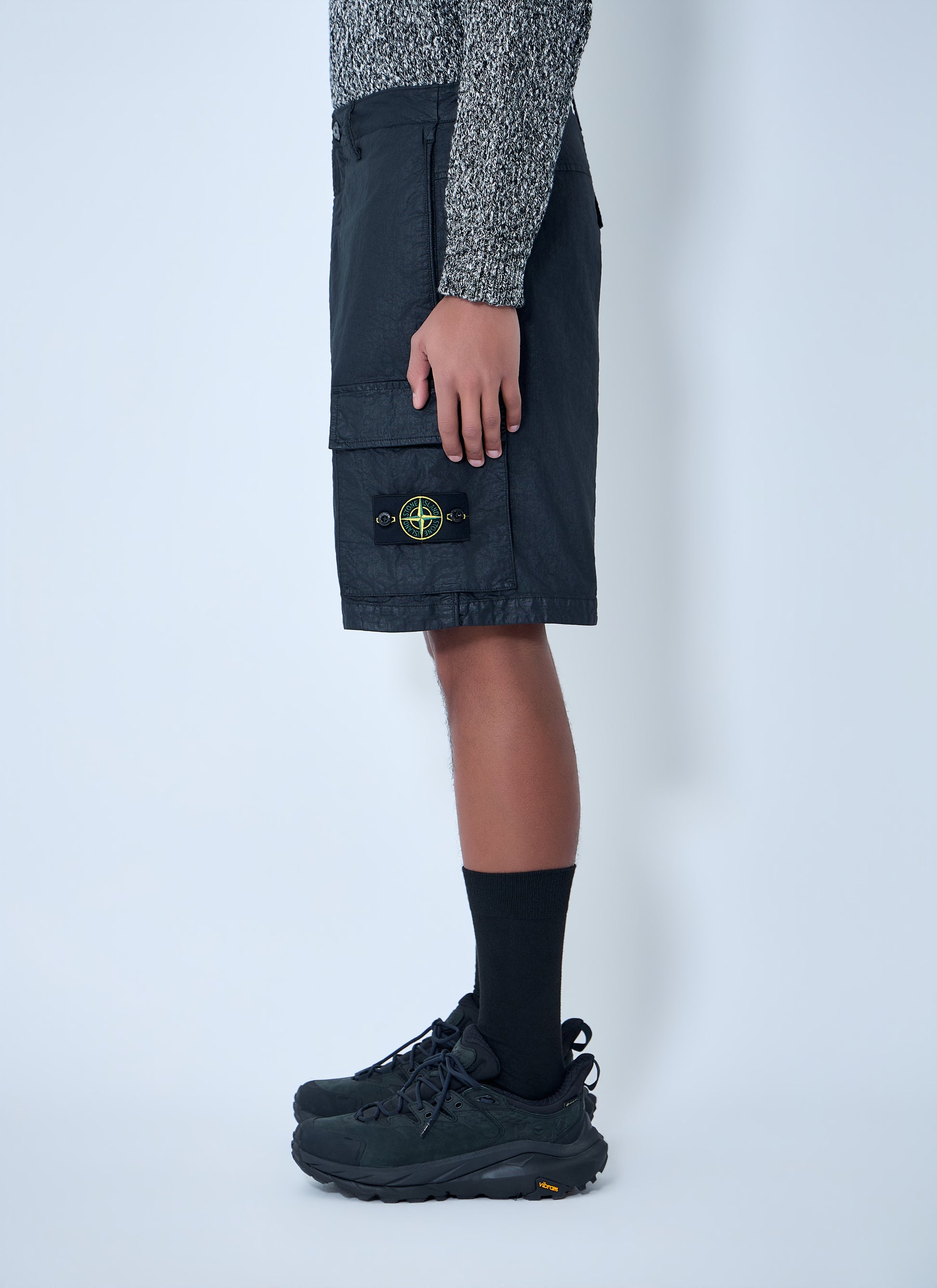 Stone Island Men Logo Patch Shorts STONE ISLAND