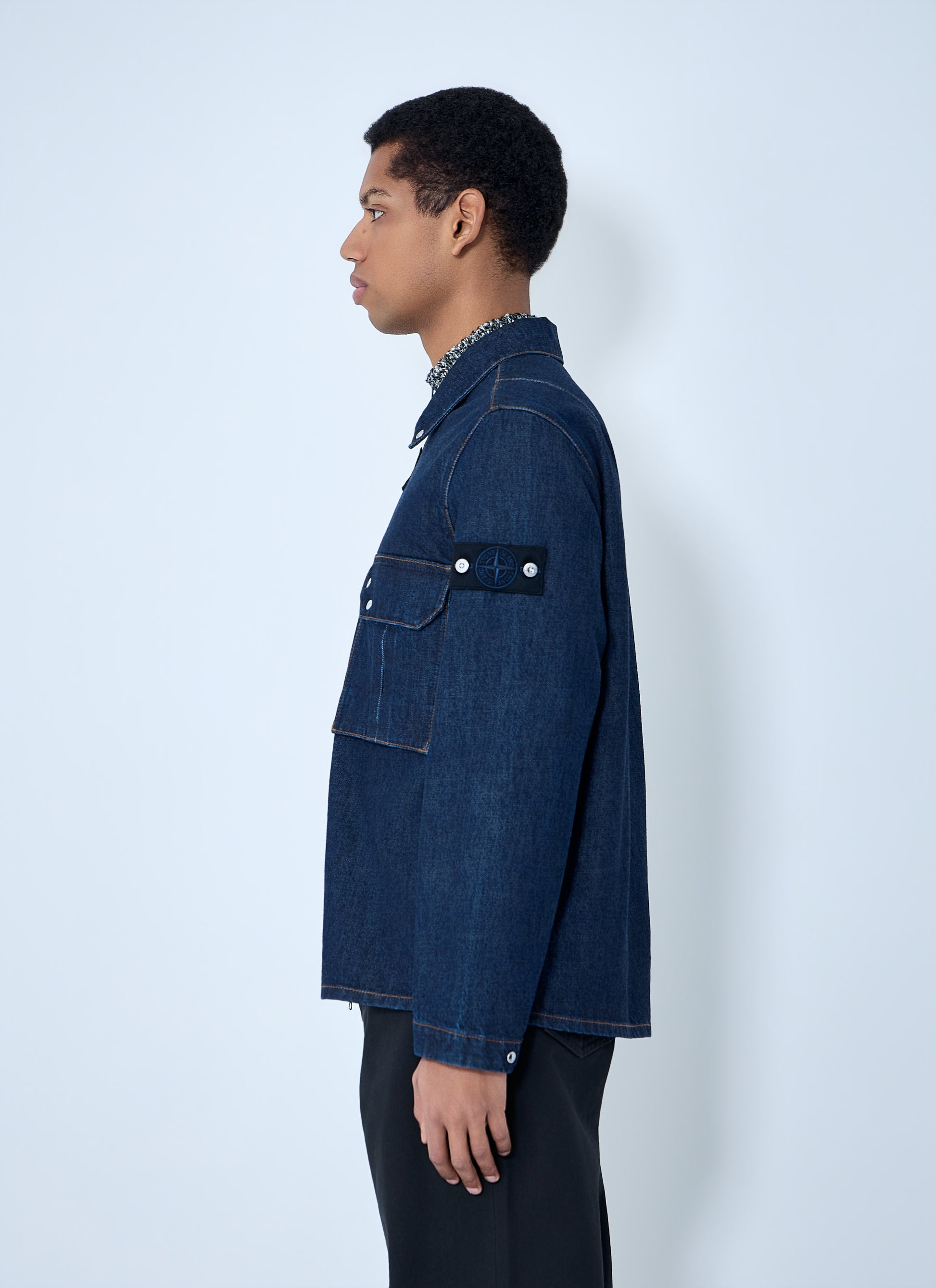 Stone Island Men Denim Jacket STONE ISLAND