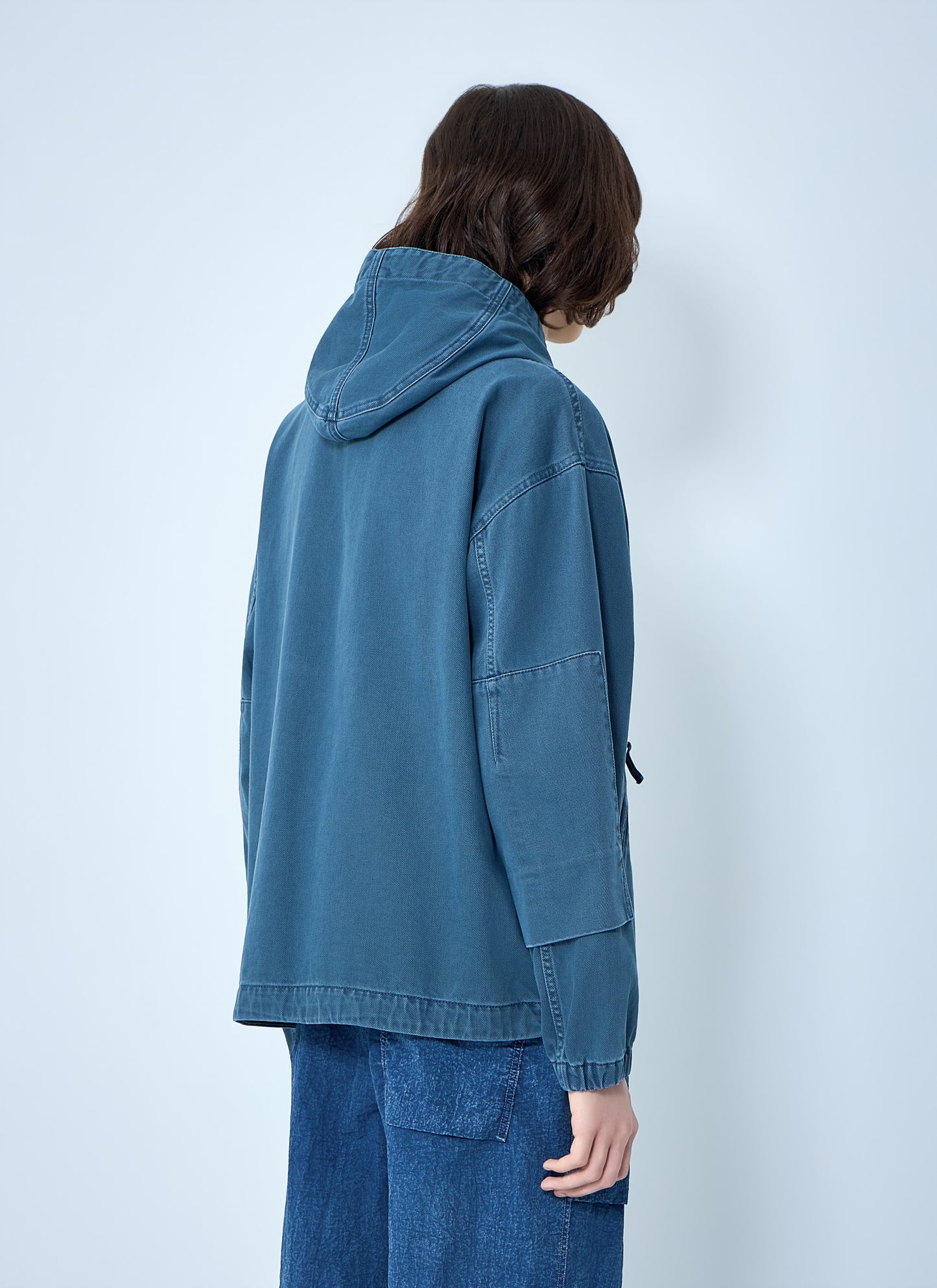 Stone Island Men Hooded Denim Jacket STONE ISLAND