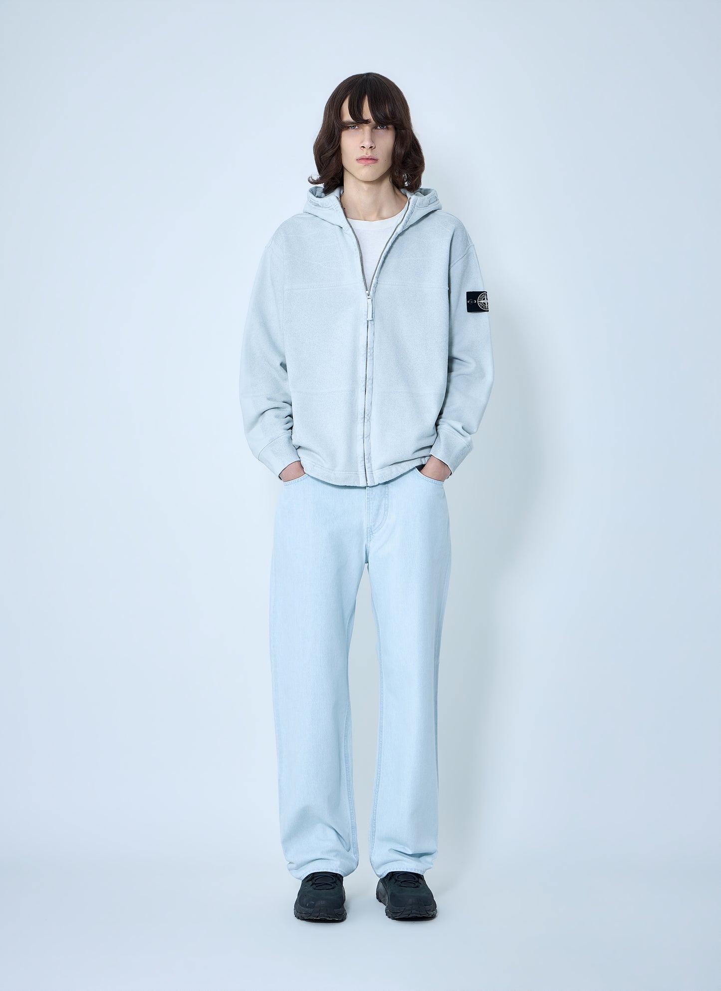 Stone Island Men Wide-Leg Denim Jeans STONE ISLAND
