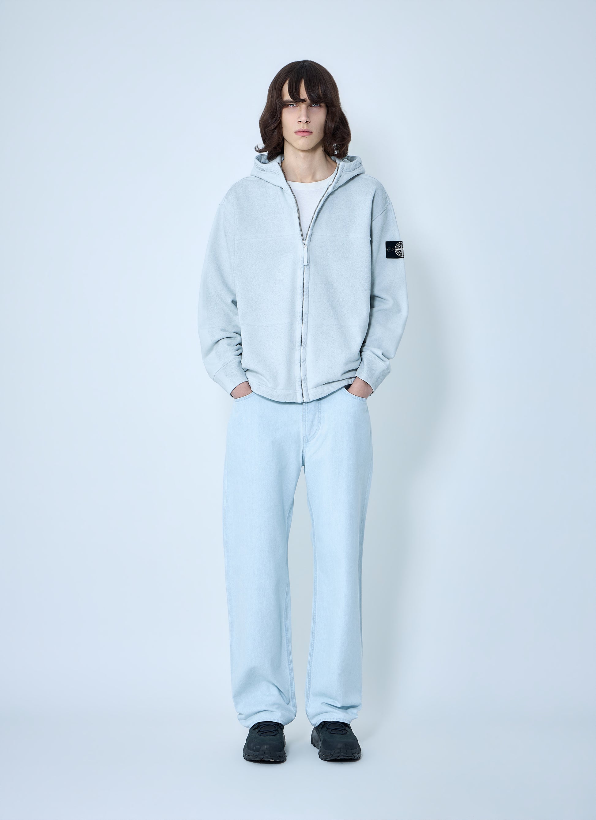 Stone Island Men Wide-Leg Denim Jeans STONE ISLAND