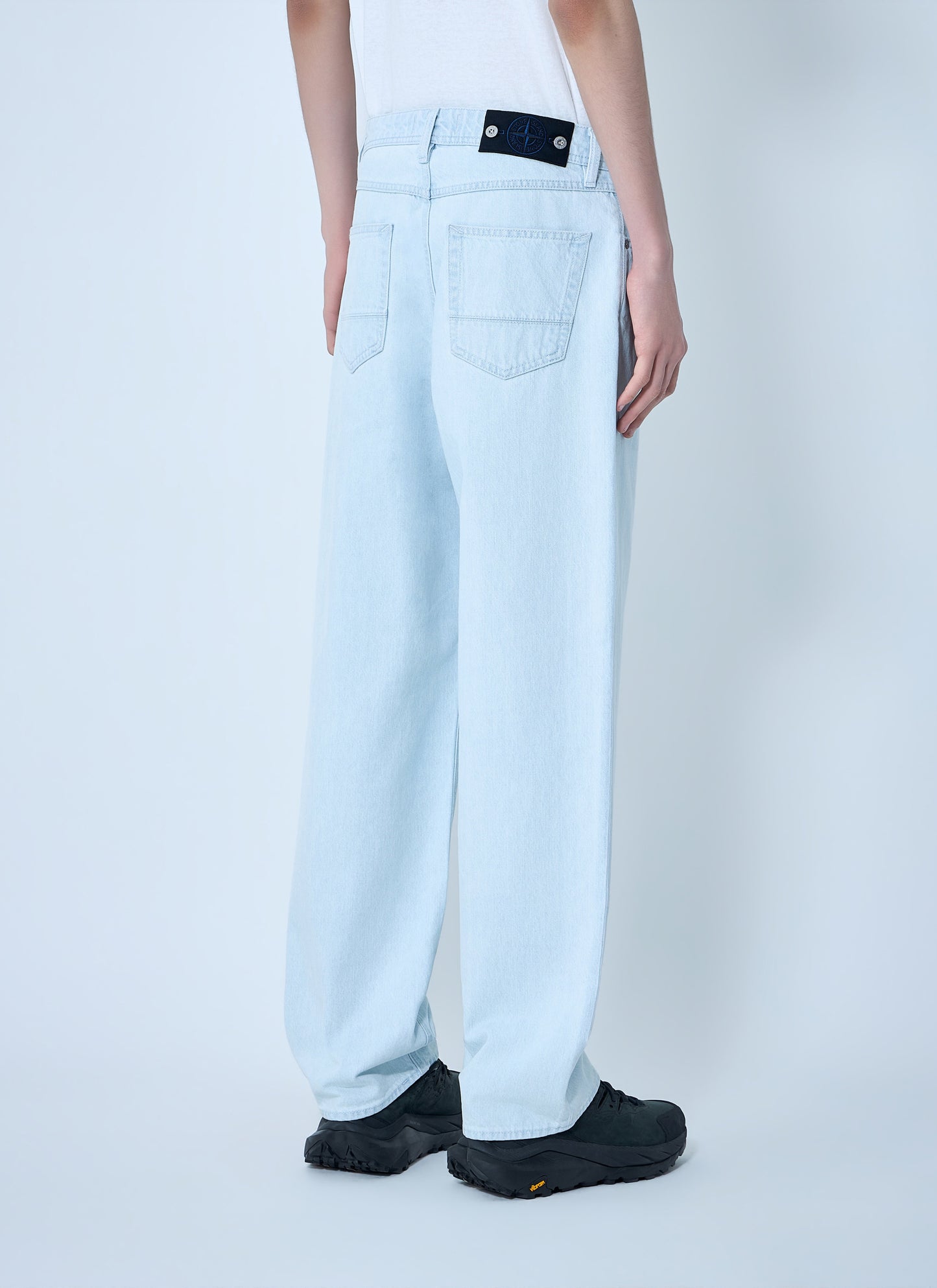 Stone Island Men Wide-Leg Denim Jeans STONE ISLAND