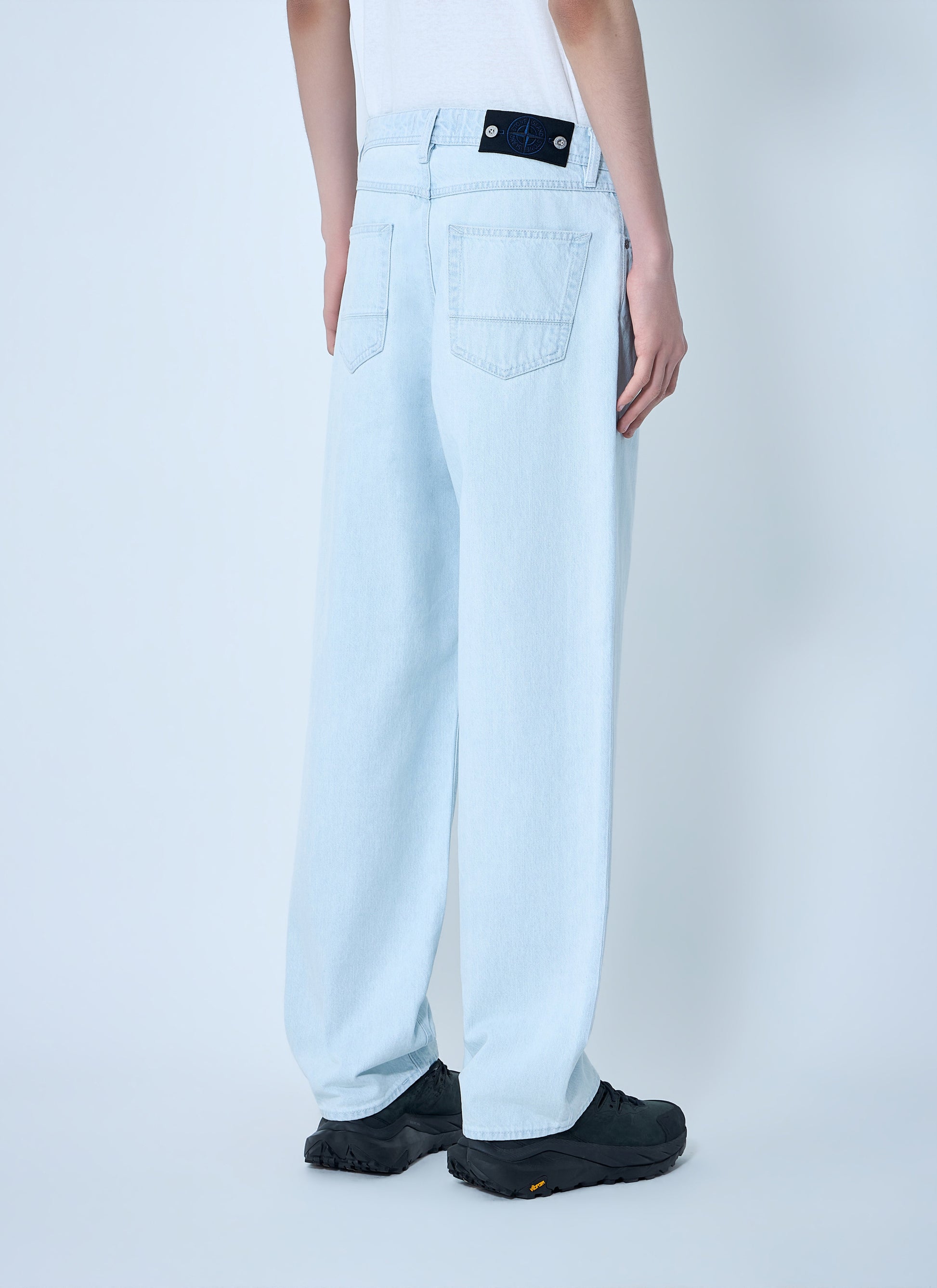 Stone Island Men Wide-Leg Denim Jeans STONE ISLAND