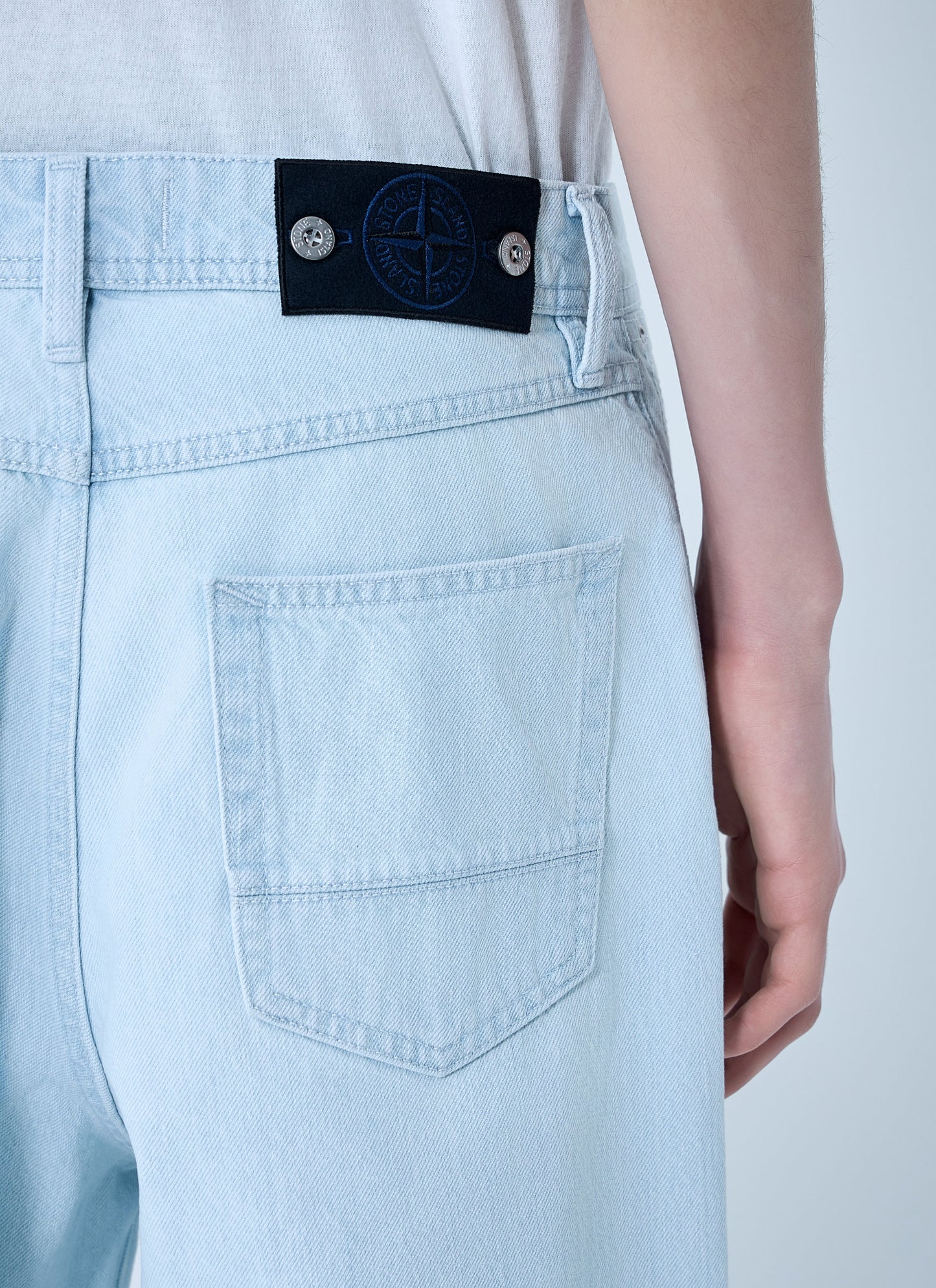 Stone Island Men Wide-Leg Denim Jeans STONE ISLAND