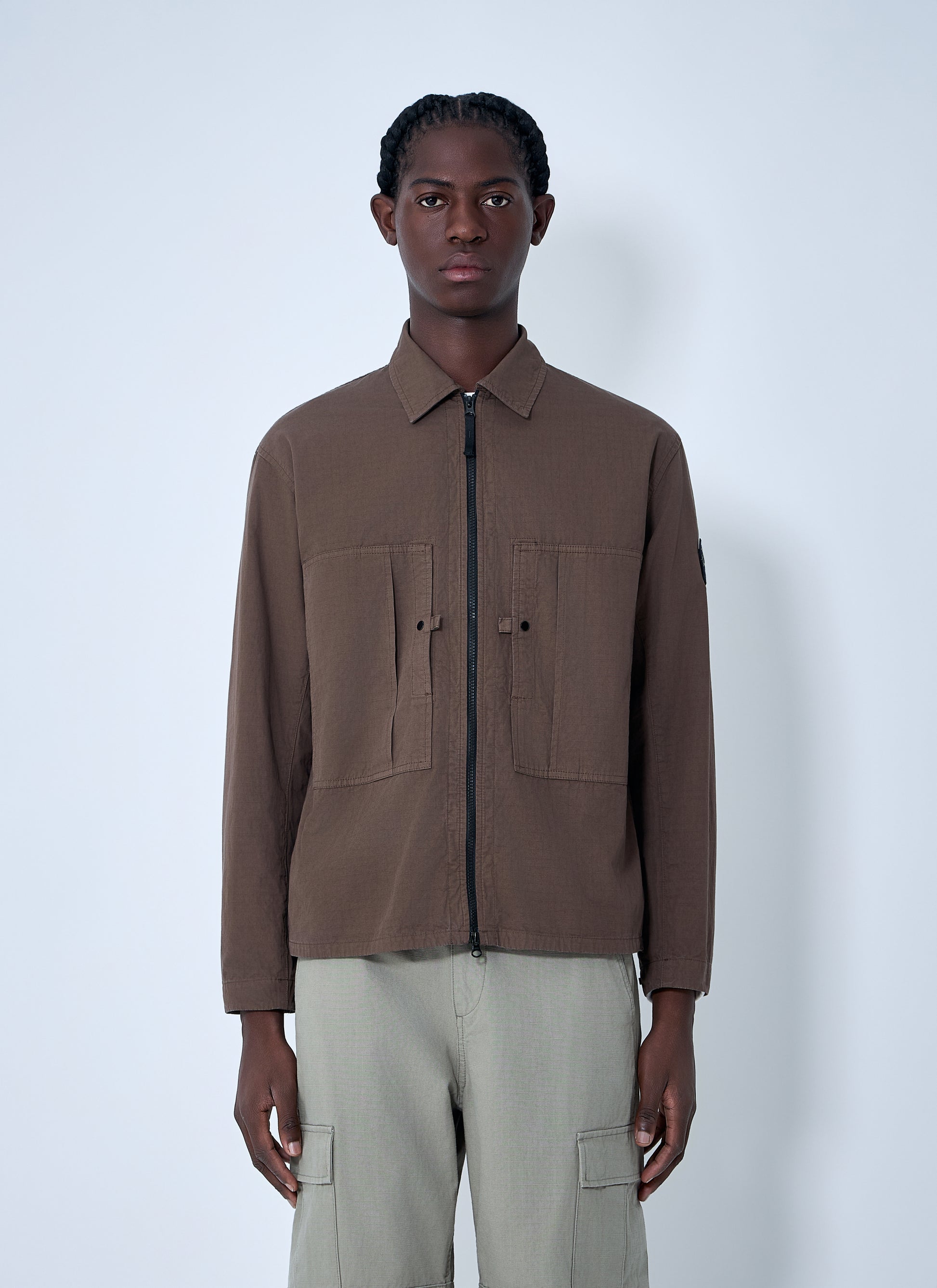 Stone Island Men Logo Patch Jacket STONE ISLAND