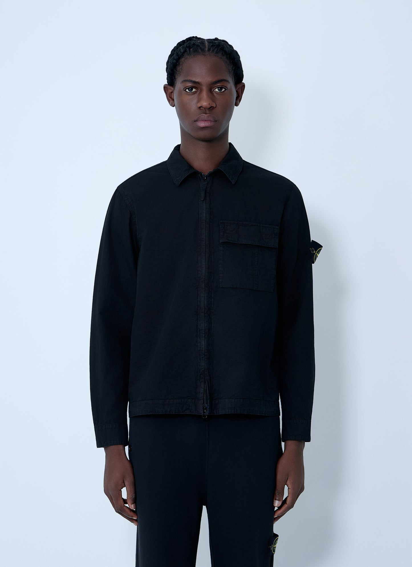 Stone Island Men Logo Patch Shirt STONE ISLAND