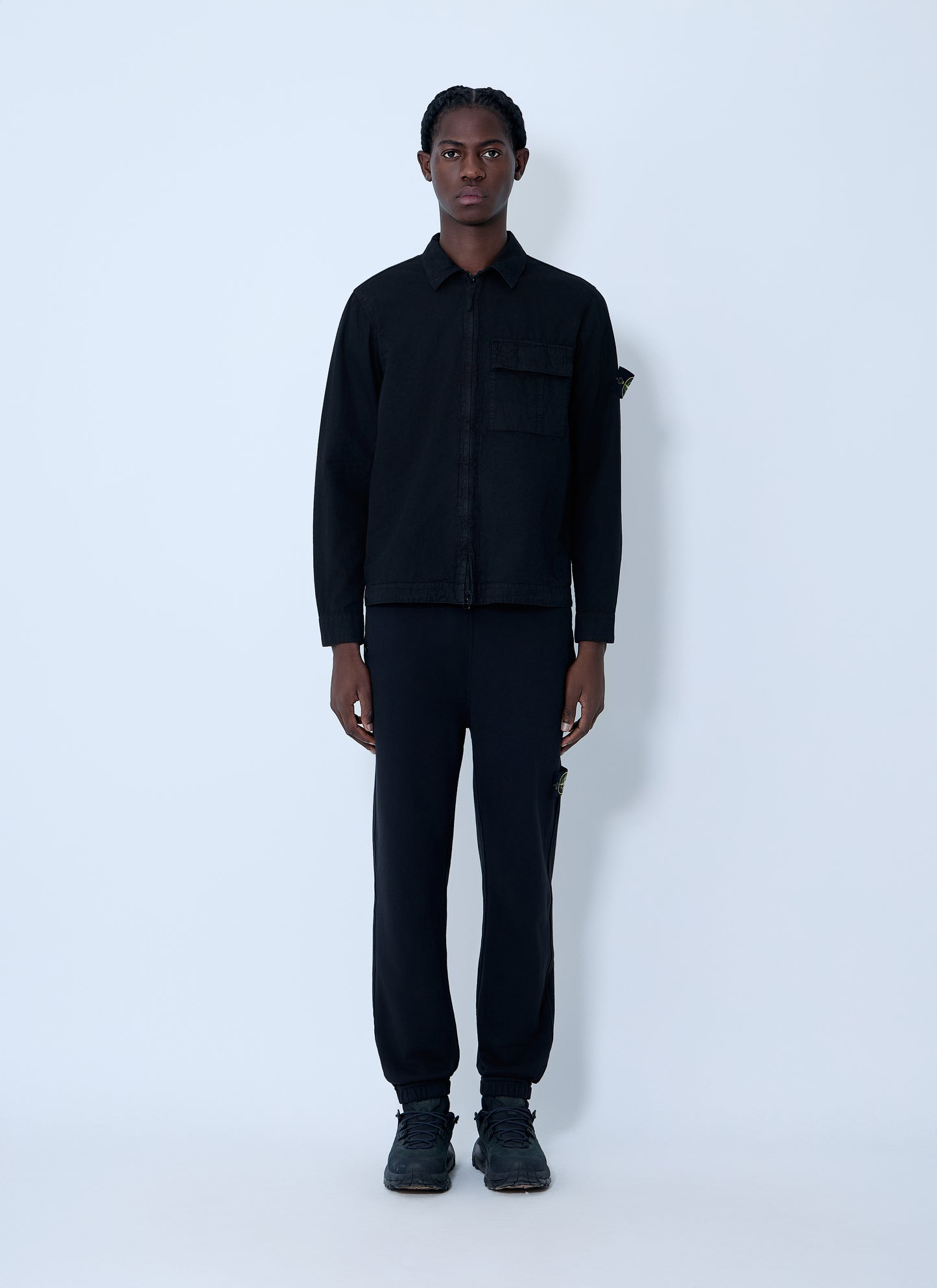 Stone Island Men Logo Patch Shirt STONE ISLAND