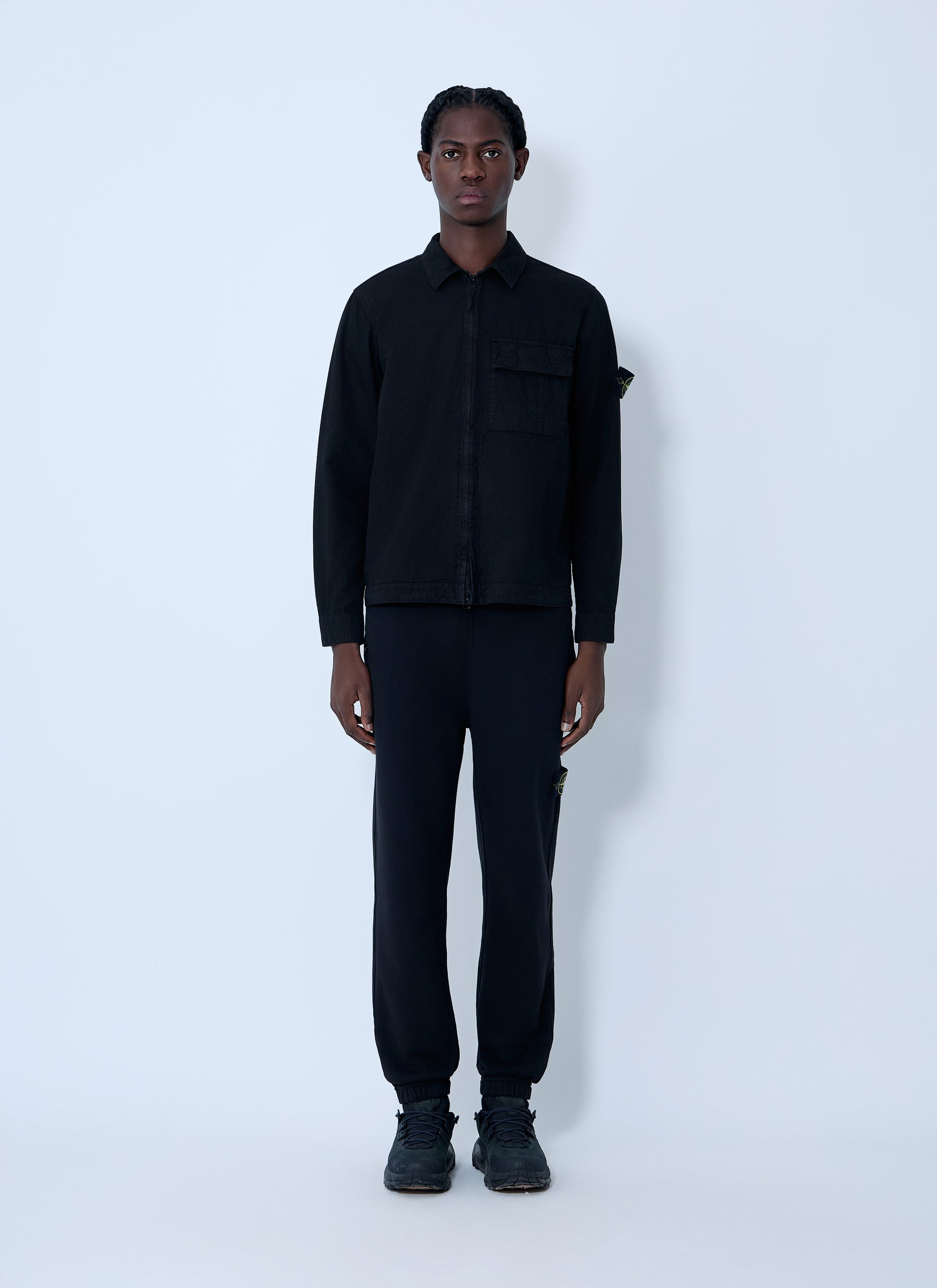 Stone Island Men Logo Patch Shirt STONE ISLAND