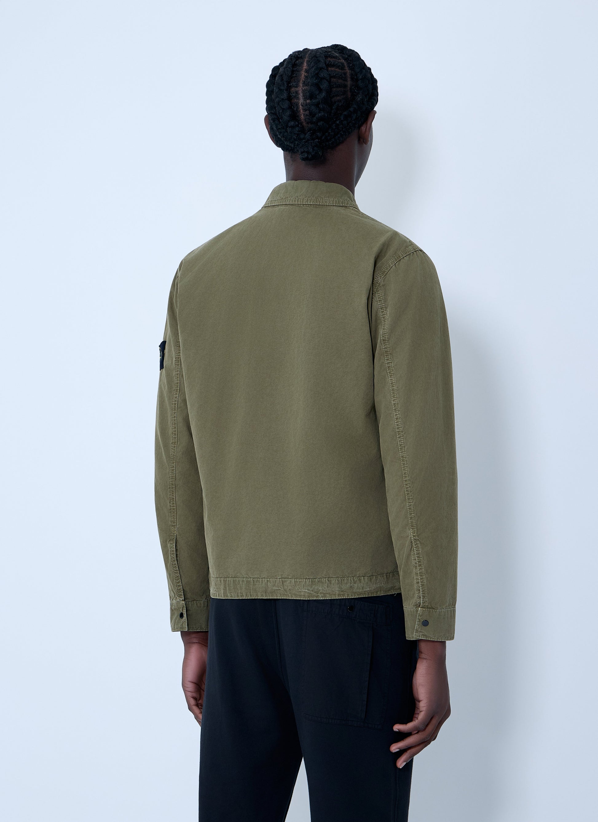 Stone Island Men Logo Patch Overshirt STONE ISLAND