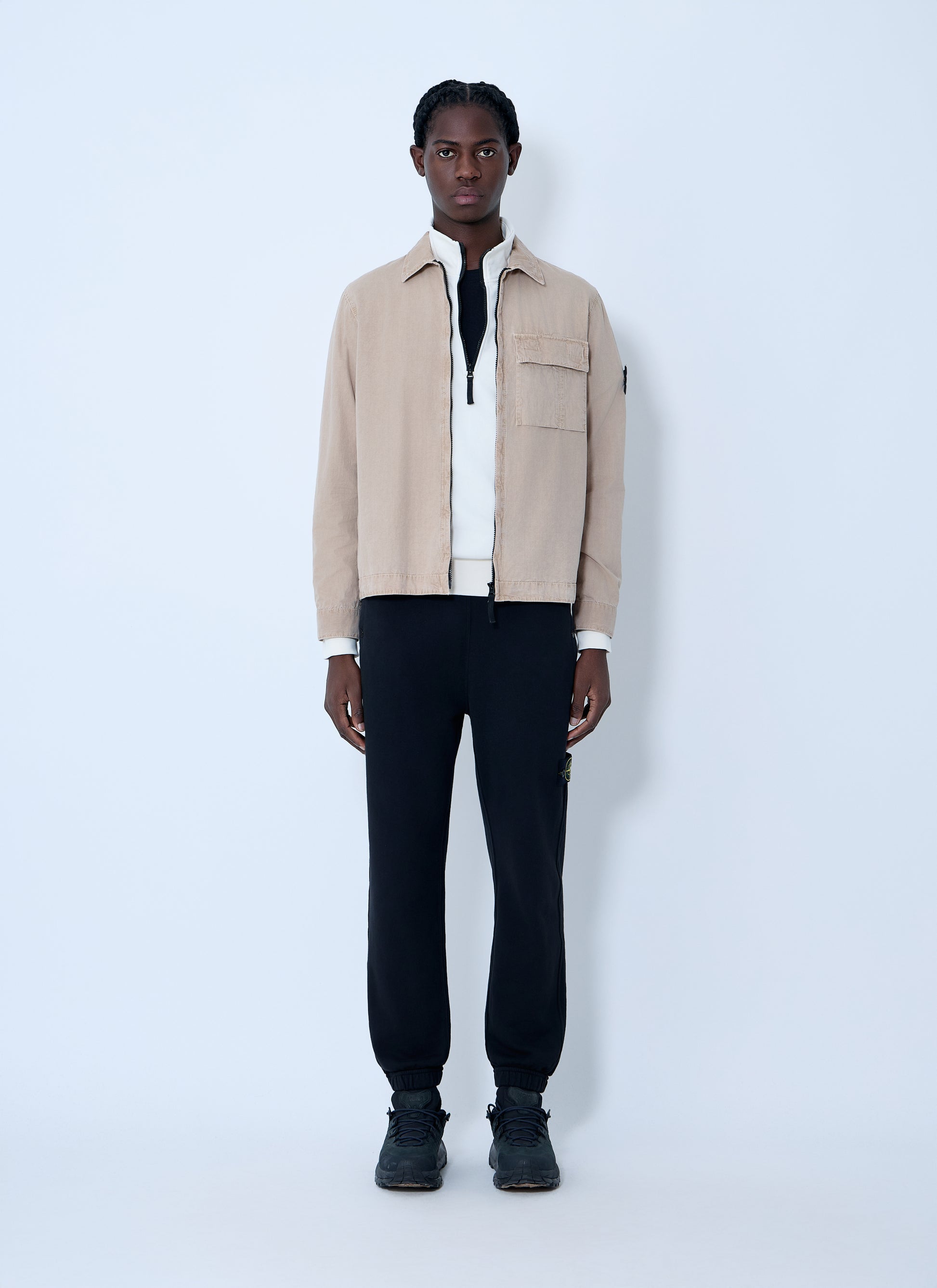 Stone Island Men Logo Patch Overshirt STONE ISLAND