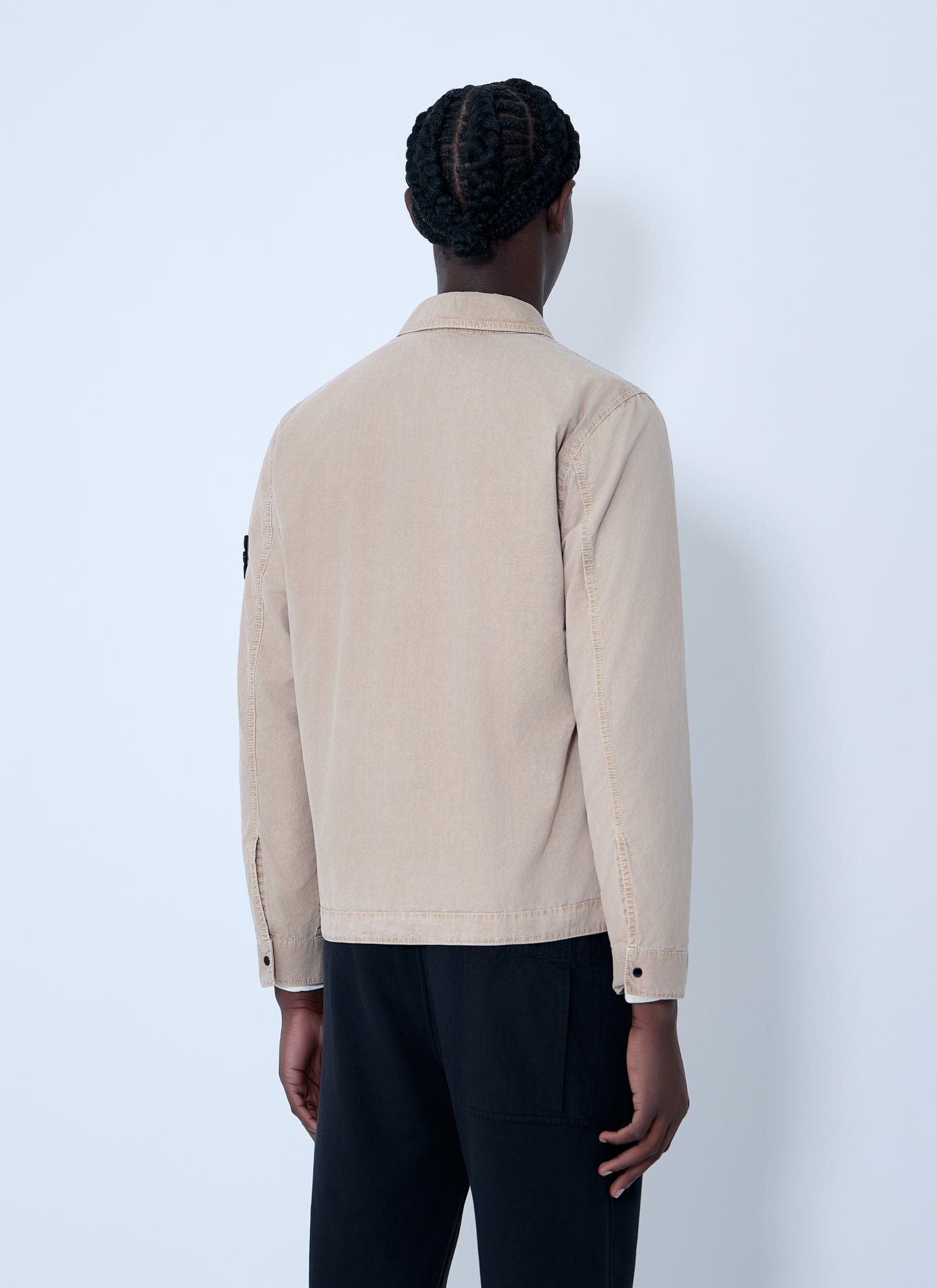 Stone Island Men Logo Patch Overshirt STONE ISLAND