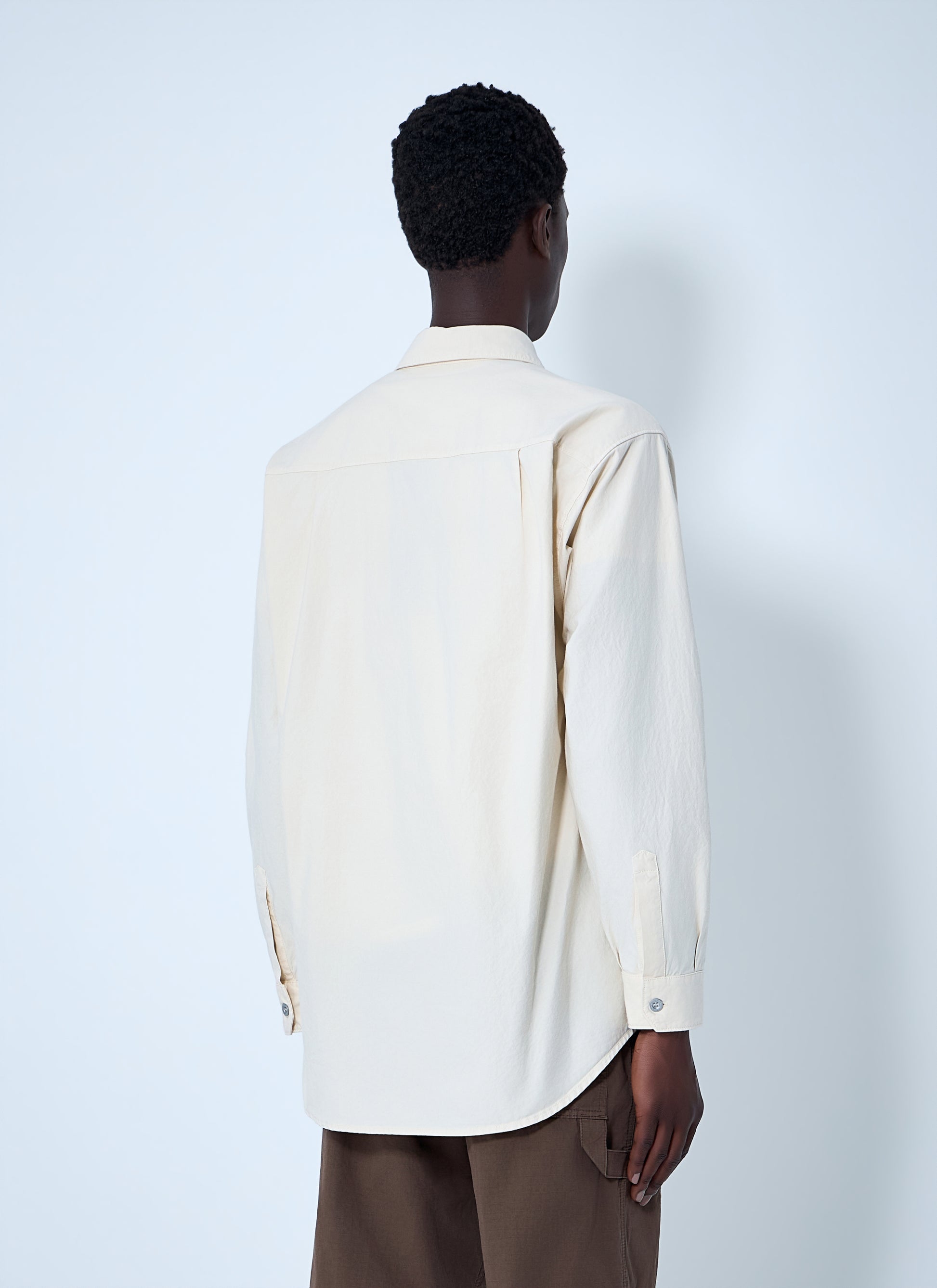 Stone Island Men Long Sleeve Cotton Button-Down Shirt STONE ISLAND