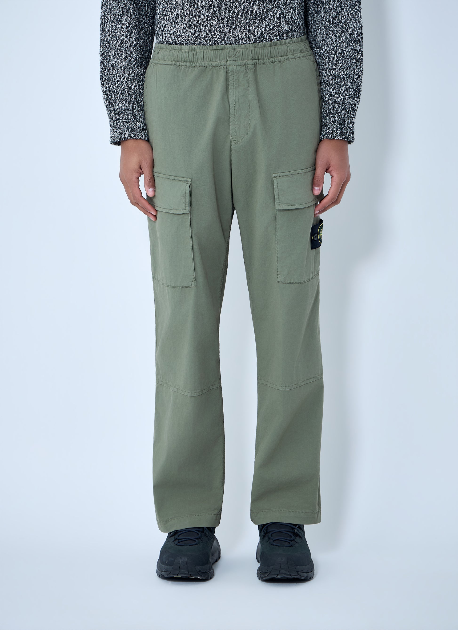 Stone Island Men Logo Patch Pants STONE ISLAND
