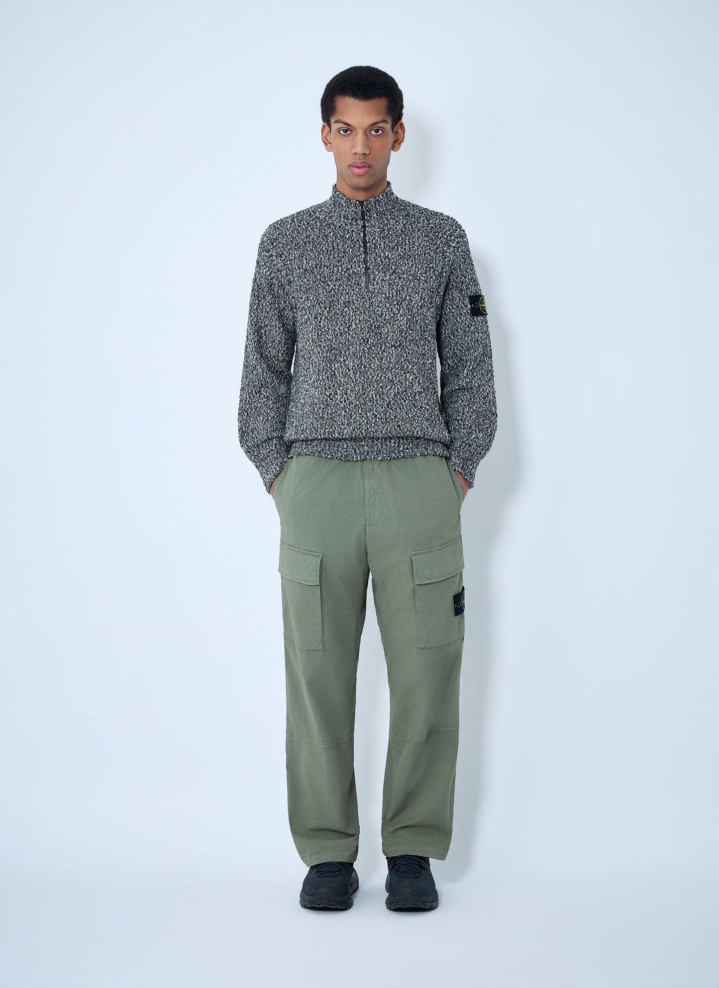Stone Island Men Logo Patch Pants STONE ISLAND