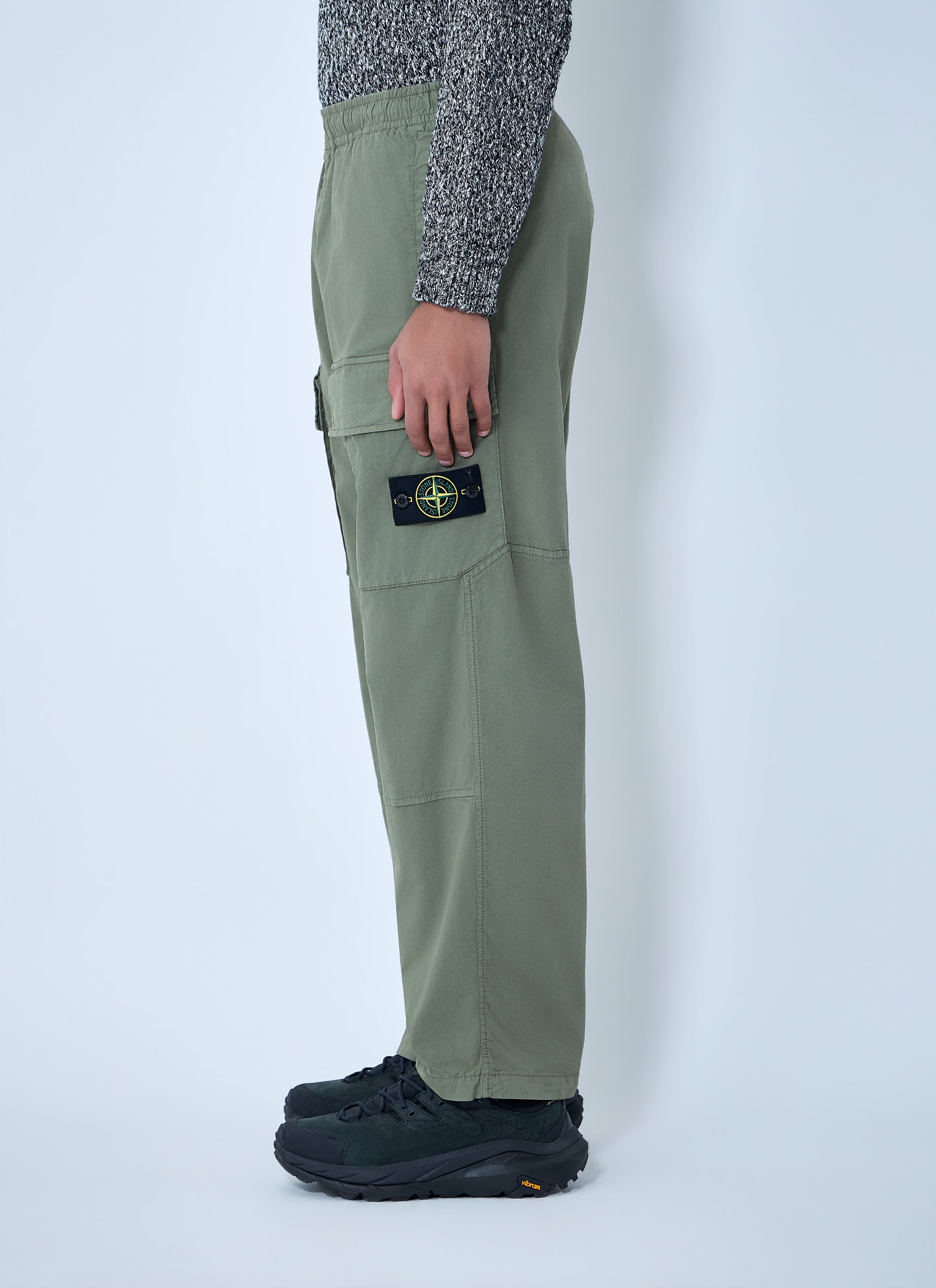 Stone Island Men Logo Patch Pants STONE ISLAND
