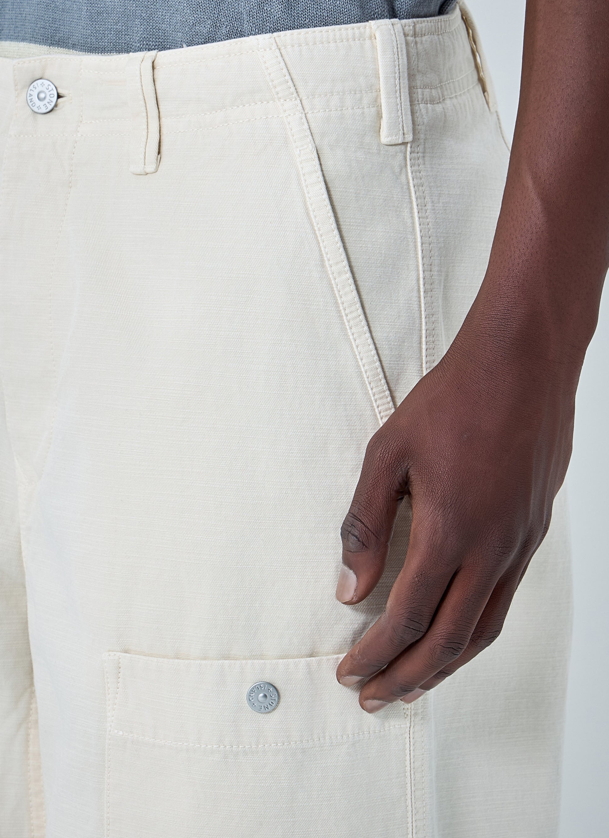 Stone Island Men Utility Cargo Trousers STONE ISLAND