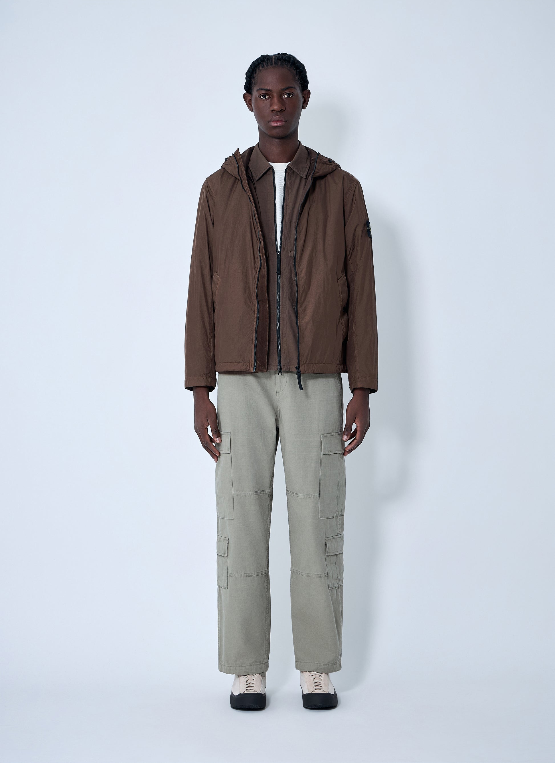 Stone Island Men Logo Patch Jacket STONE ISLAND