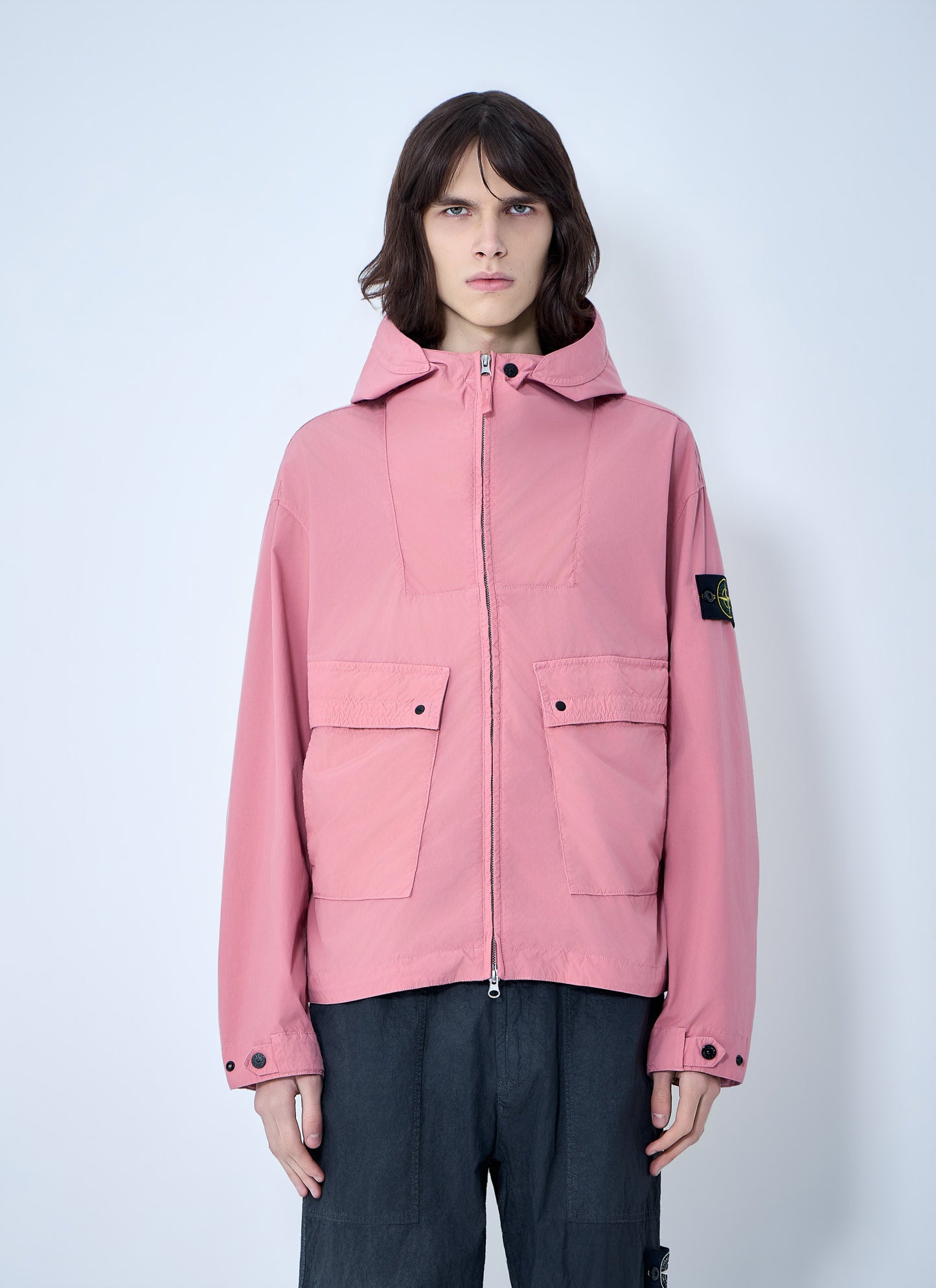 Stone Island Men Hooded Zip Jacket STONE ISLAND