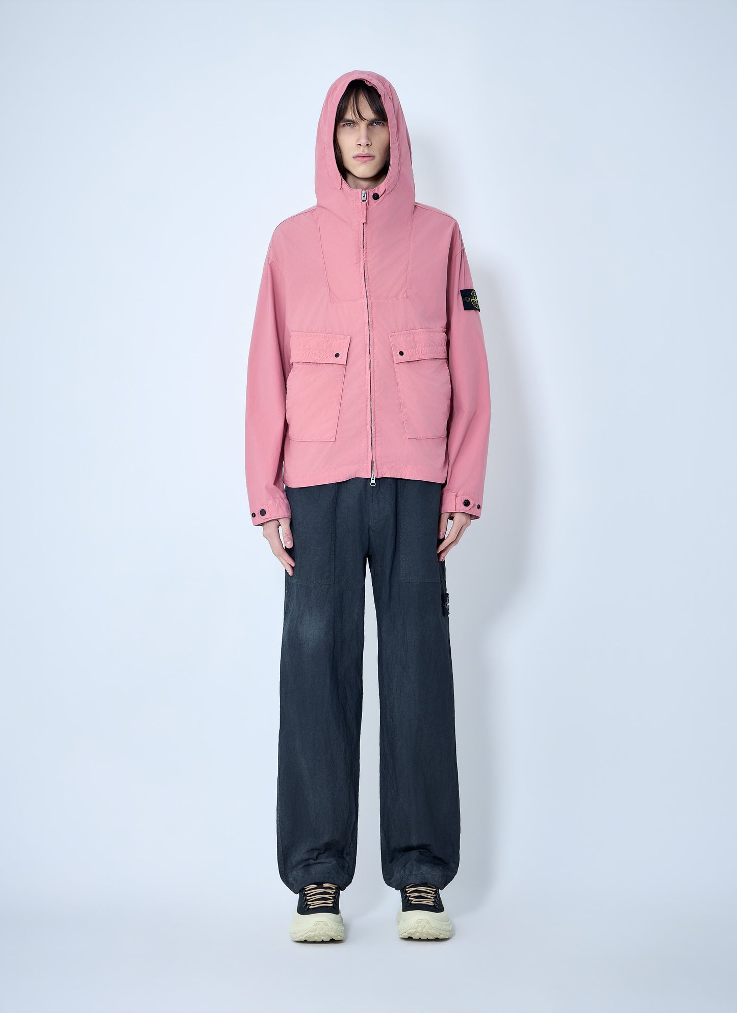 Stone Island Men Hooded Zip Jacket STONE ISLAND
