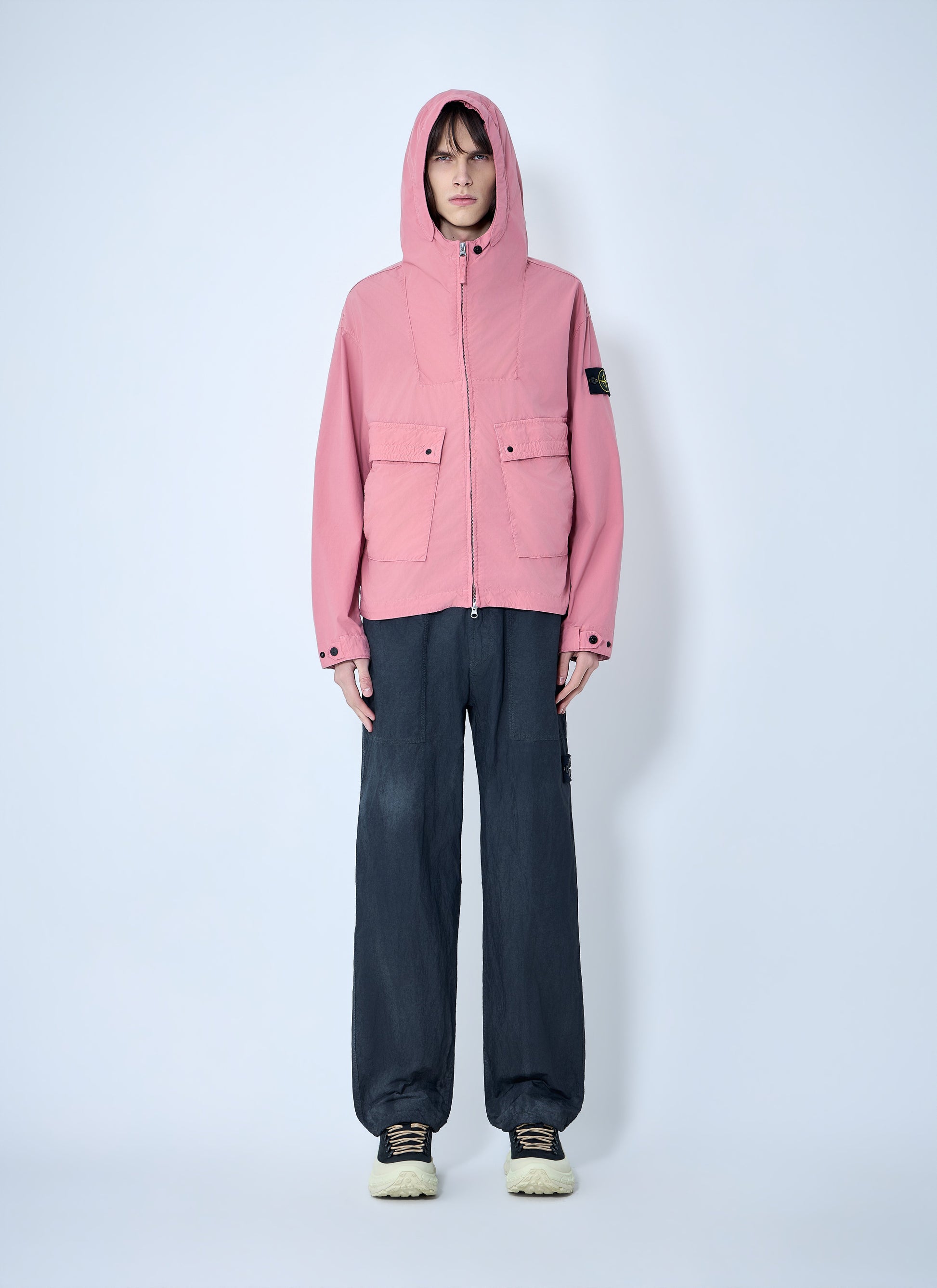 Stone Island Men Hooded Zip Jacket STONE ISLAND