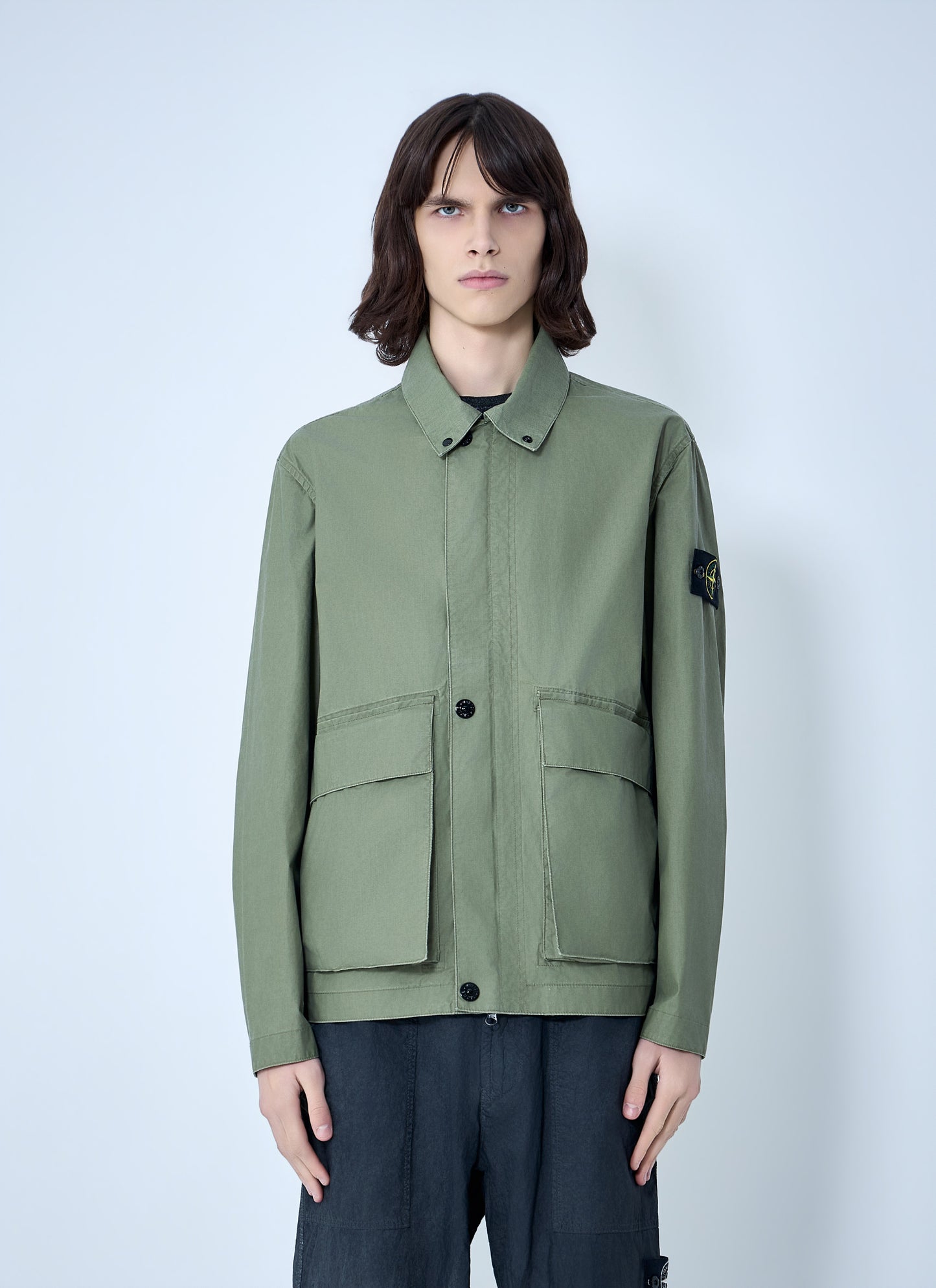 Stone Island Men Cotton Twill Field Jacket STONE ISLAND