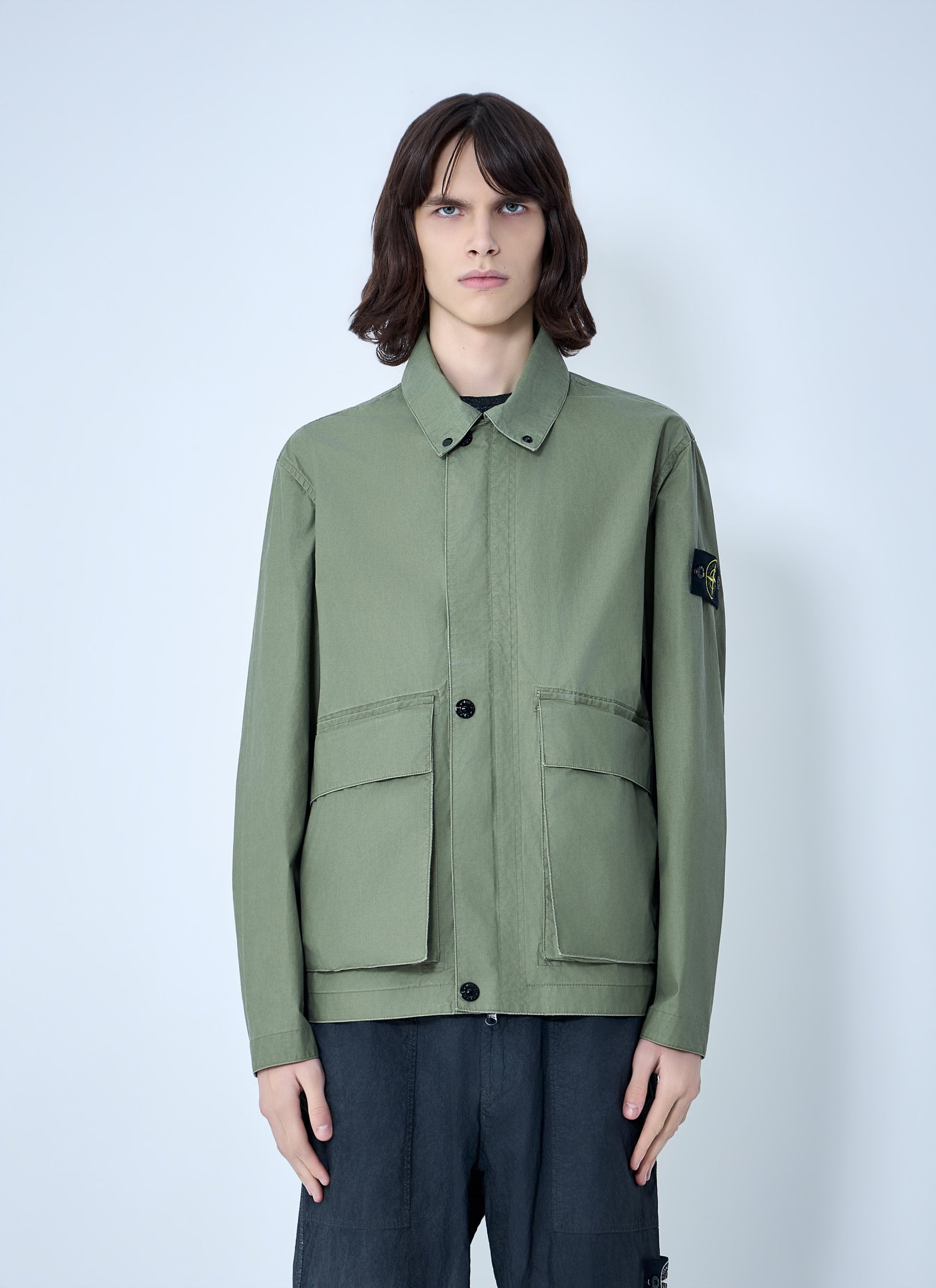 Stone Island Men Cotton Twill Field Jacket STONE ISLAND