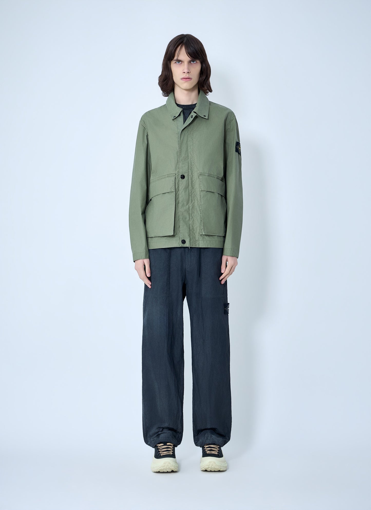 Stone Island Men Cotton Twill Field Jacket STONE ISLAND
