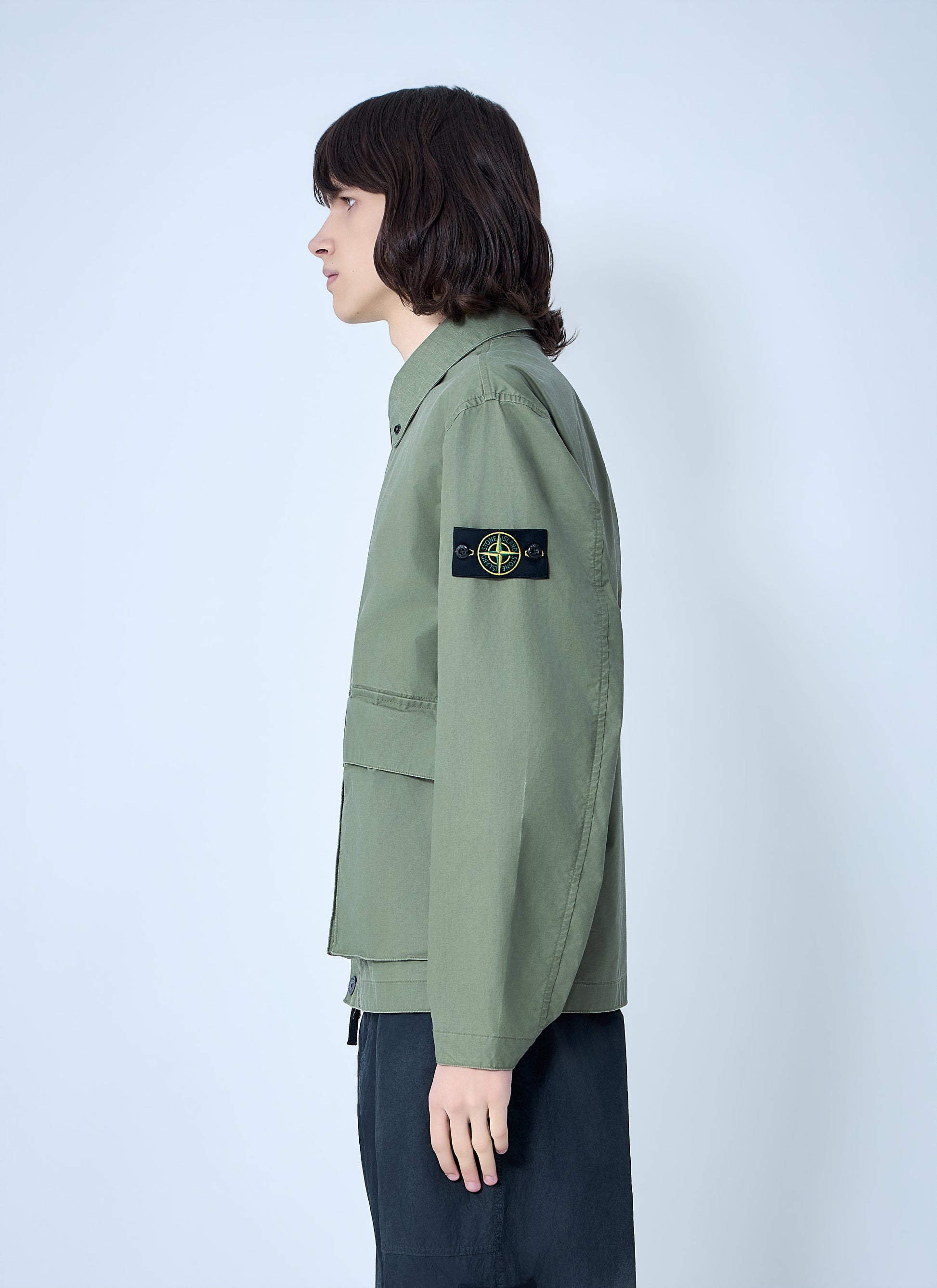 Stone Island Men Cotton Twill Field Jacket STONE ISLAND