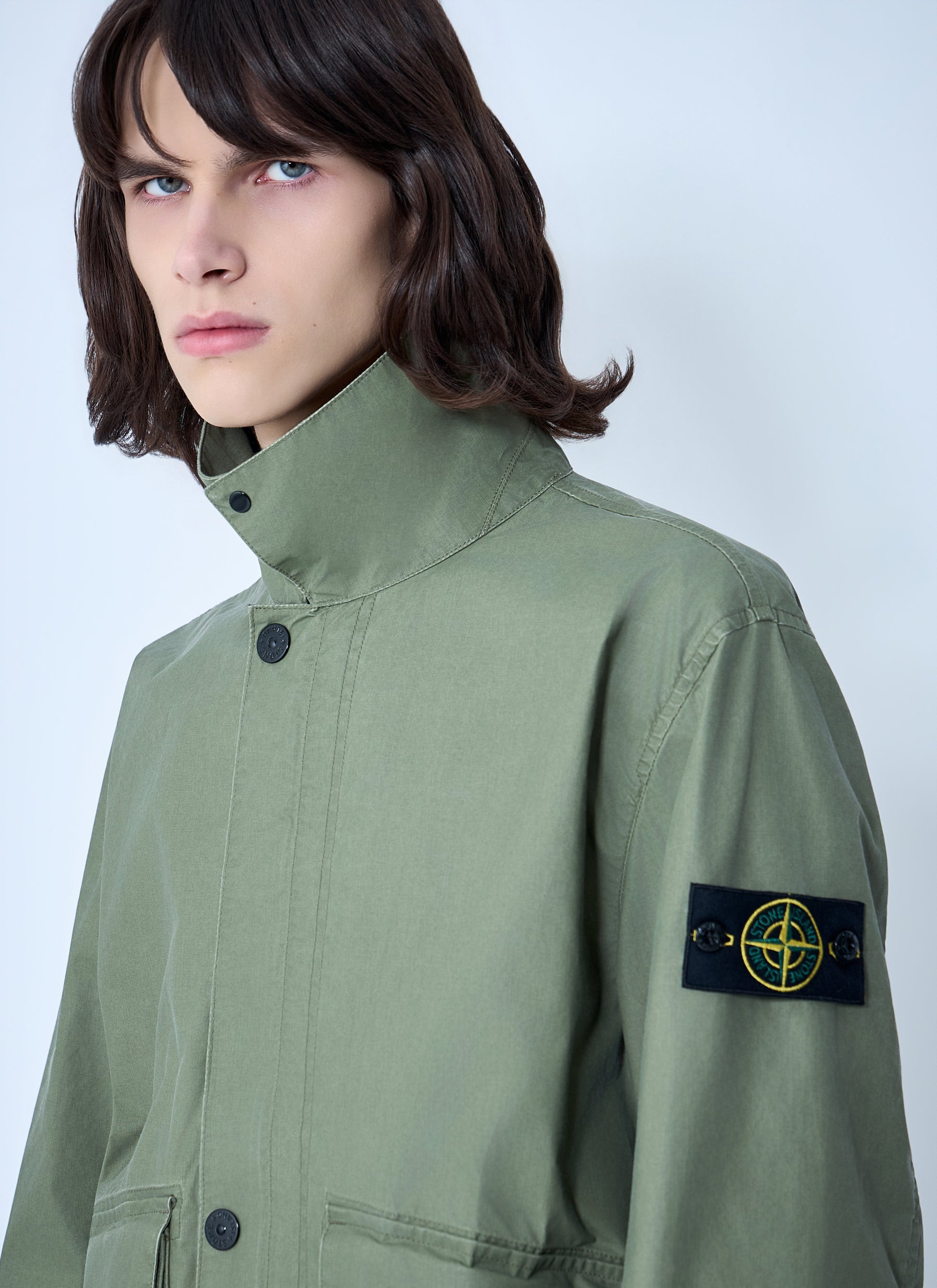 Stone Island Men Cotton Twill Field Jacket STONE ISLAND