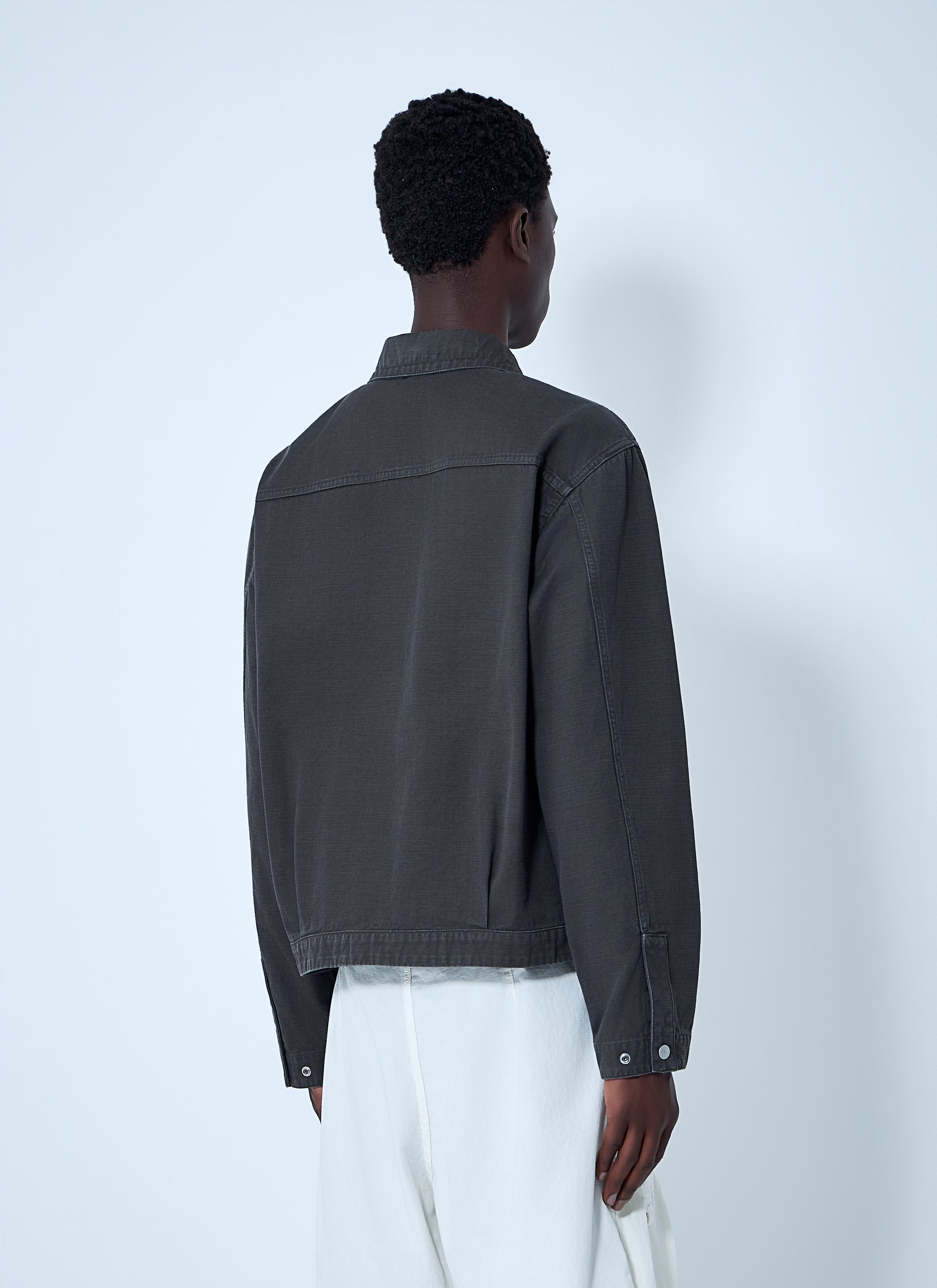 Stone Island Men Zip-Front Cotton Jacket STONE ISLAND