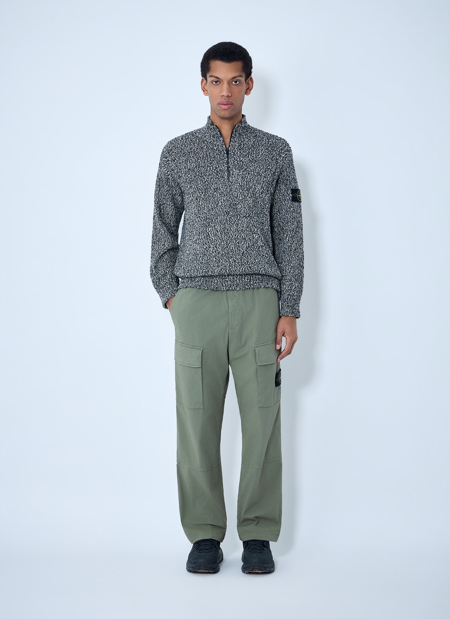 Stone Island Men Logo Patch Sweater STONE ISLAND