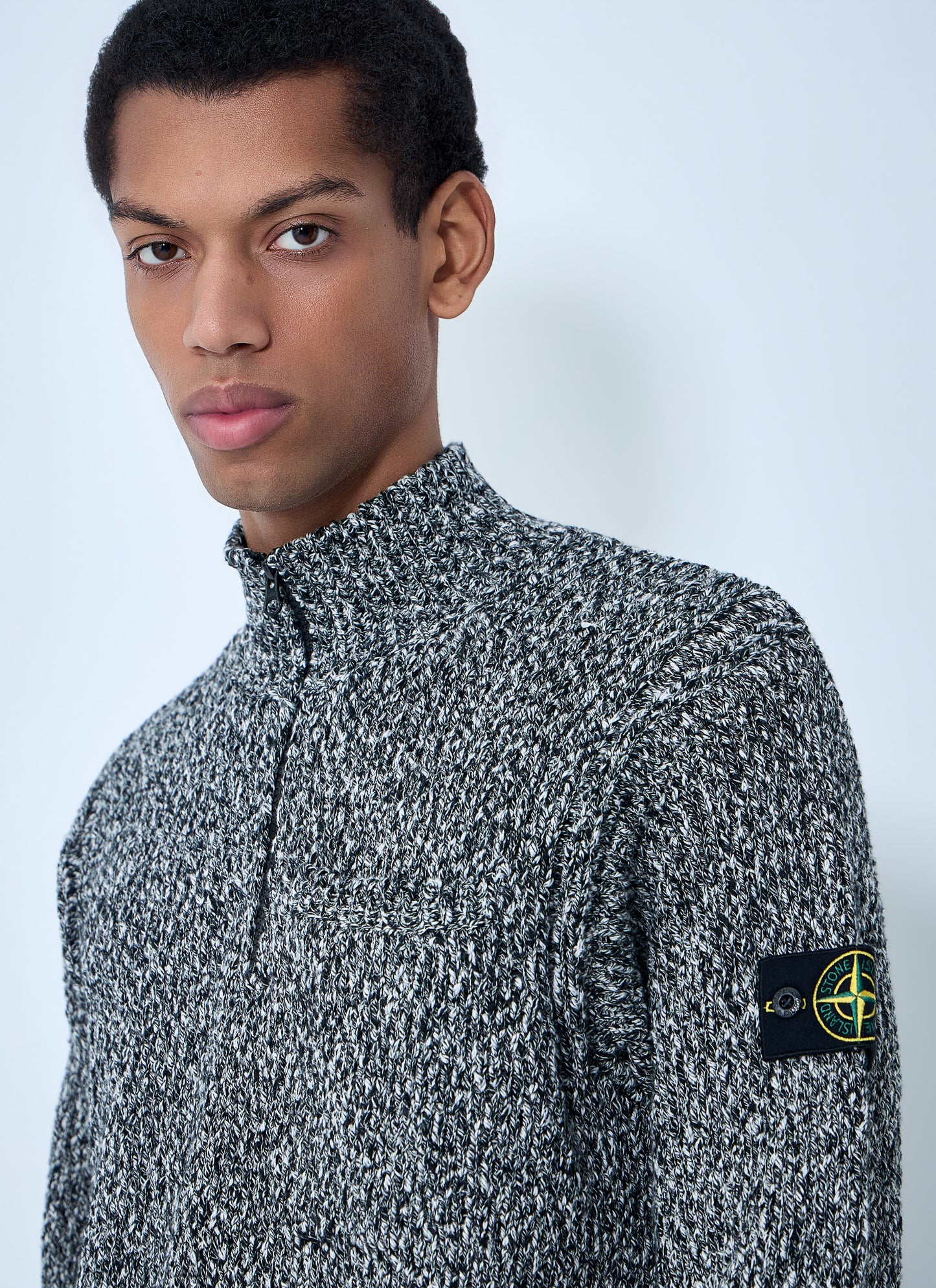 Stone Island Men Logo Patch Sweater STONE ISLAND
