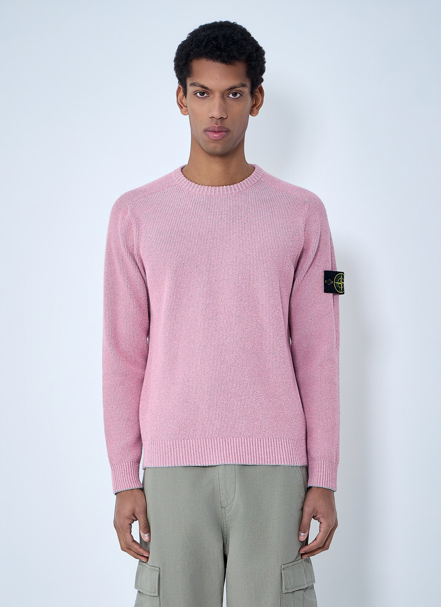 Stone Island Men Crewneck Wool Sweater STONE ISLAND