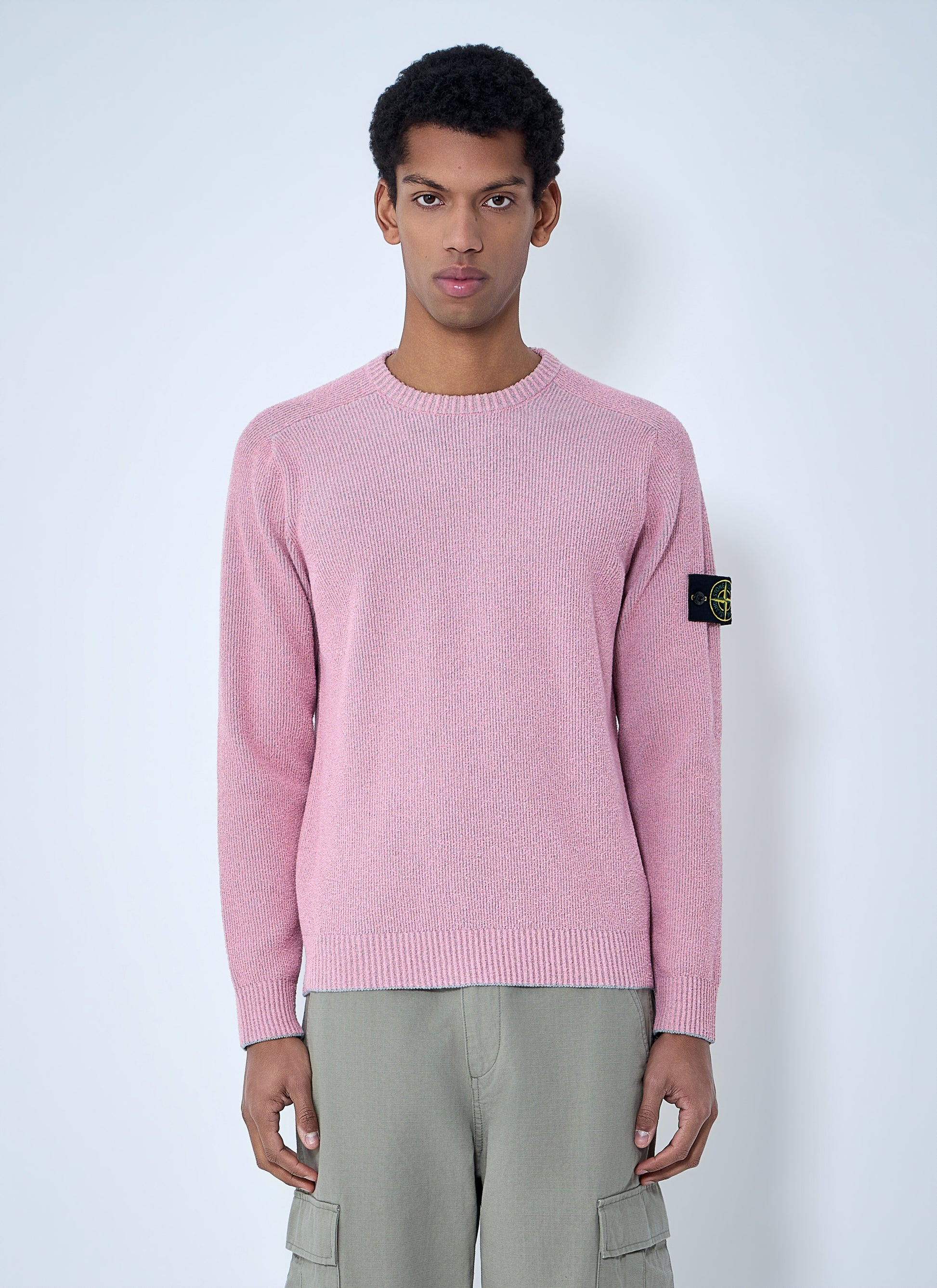 Stone Island Men Crewneck Wool Sweater STONE ISLAND