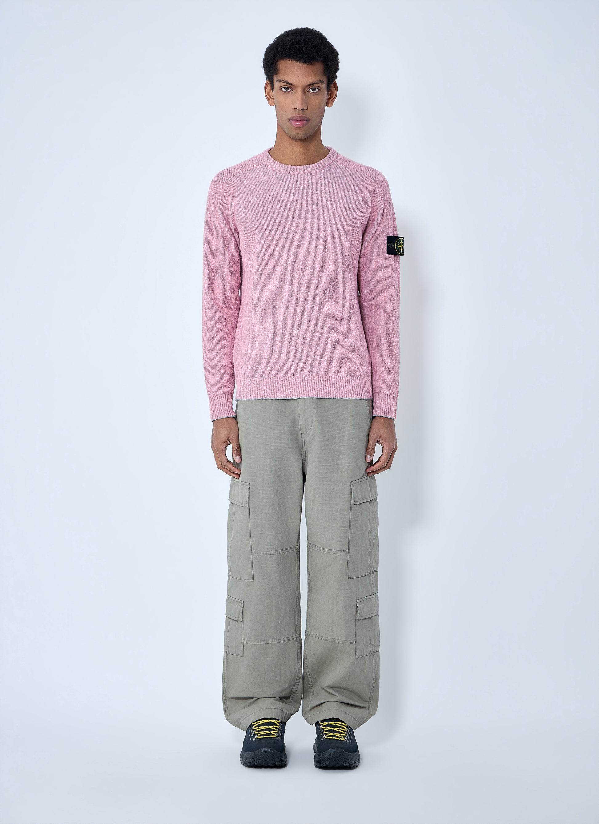 Stone Island Men Crewneck Wool Sweater STONE ISLAND