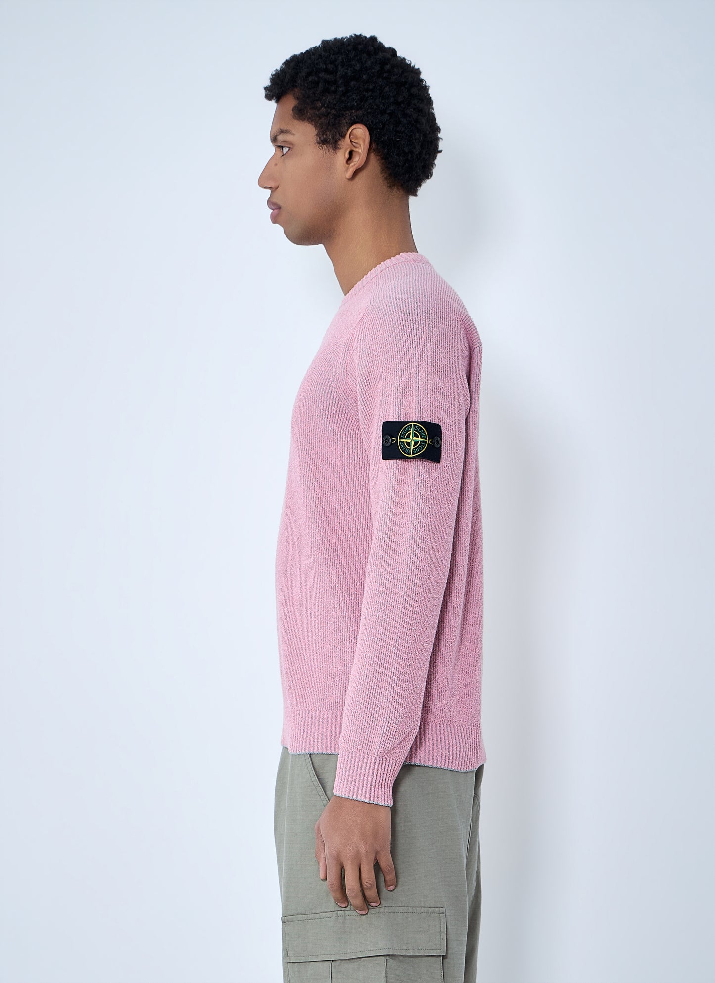 Stone Island Men Crewneck Wool Sweater STONE ISLAND