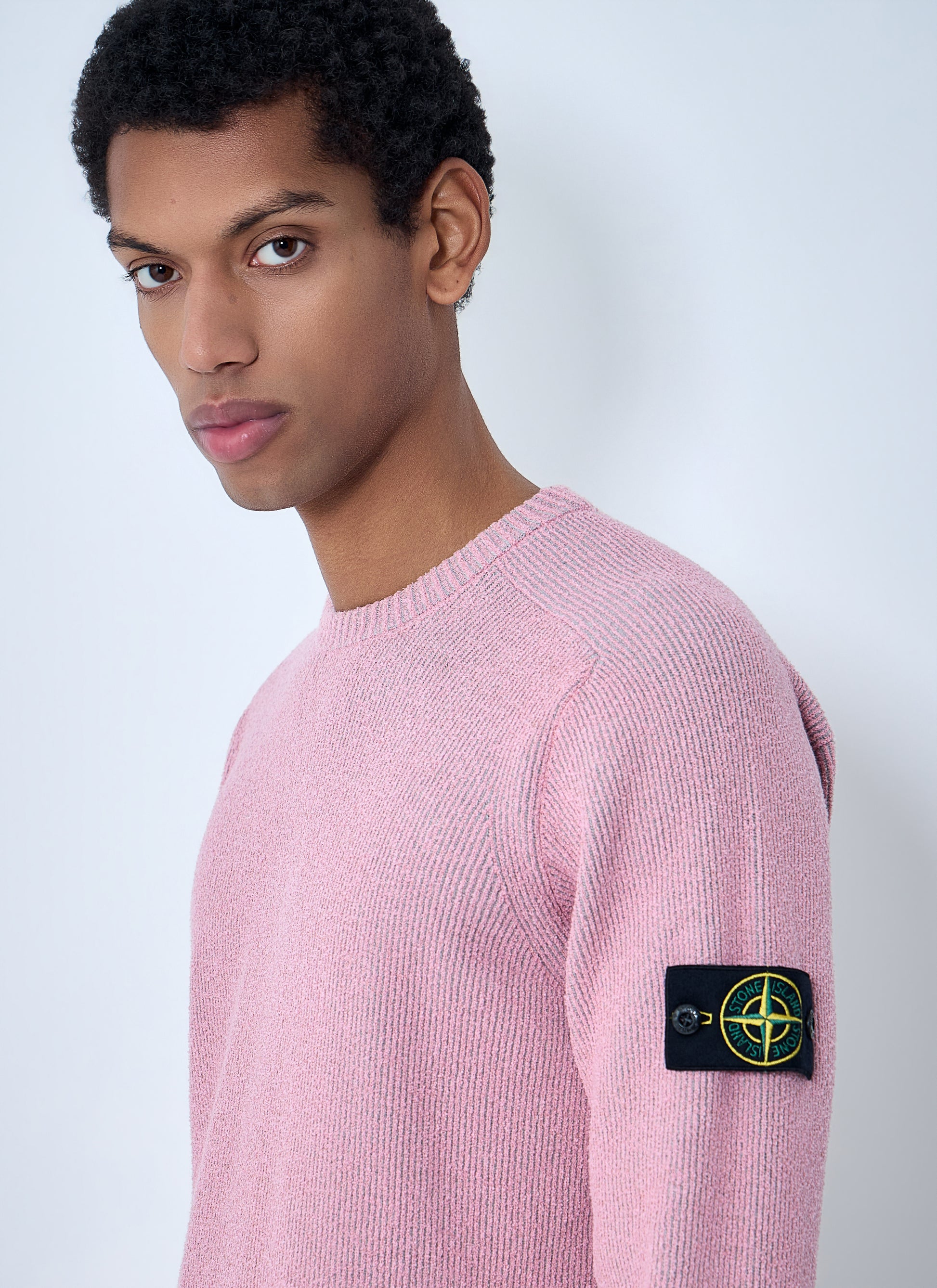 Stone Island Men Crewneck Wool Sweater STONE ISLAND