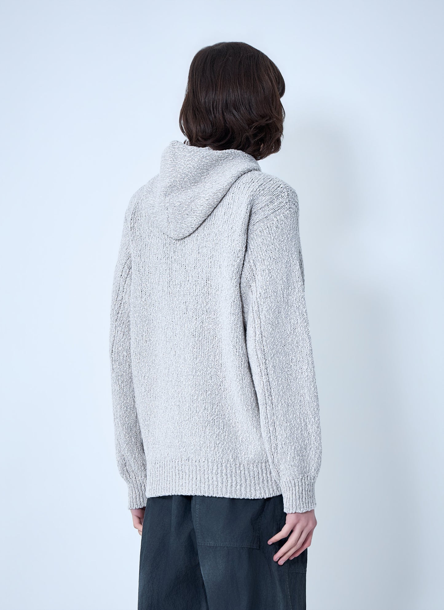 Stone Island Men Zip-Up Knit Hoodie STONE ISLAND