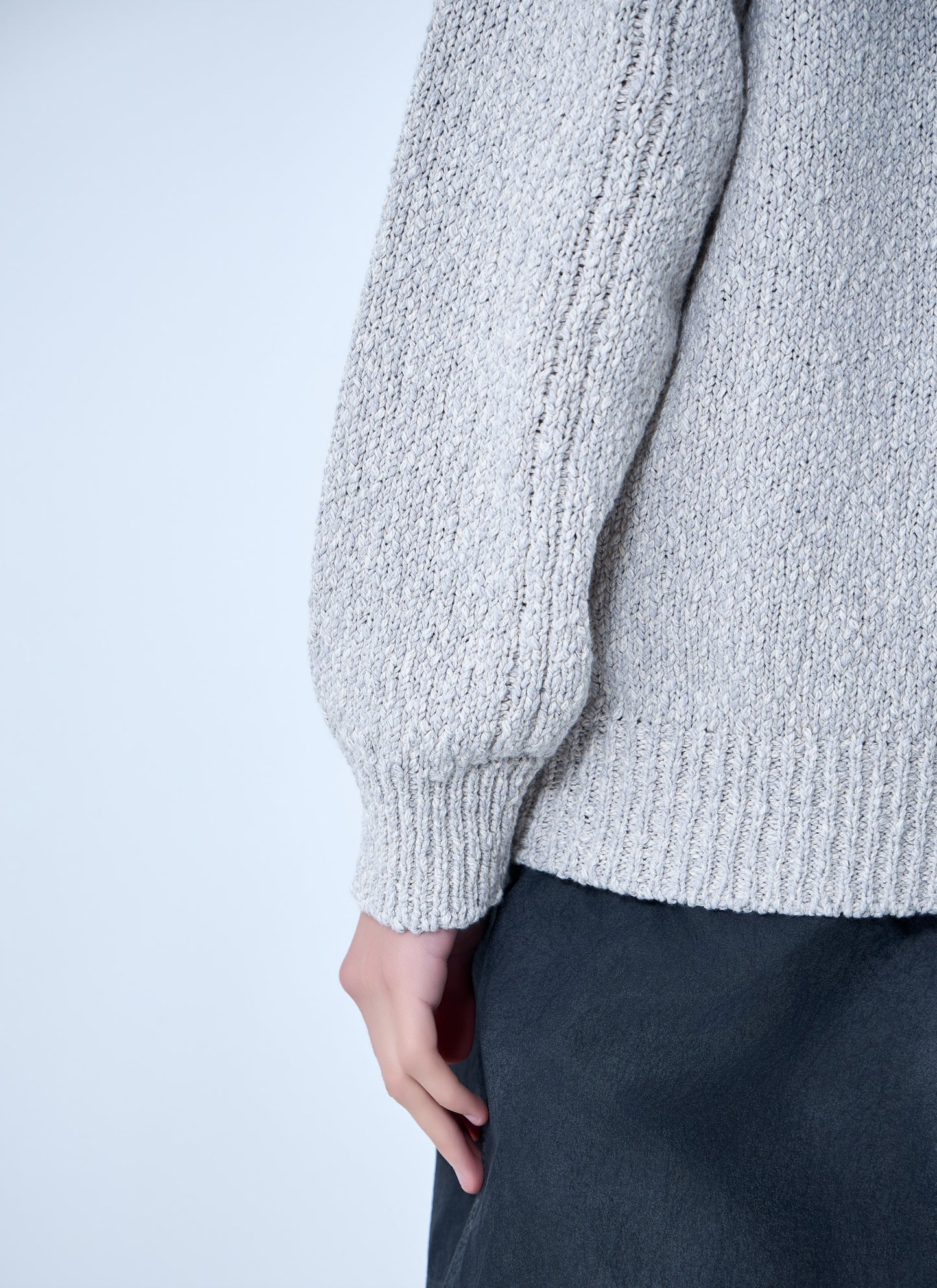Stone Island Men Zip-Up Knit Hoodie STONE ISLAND