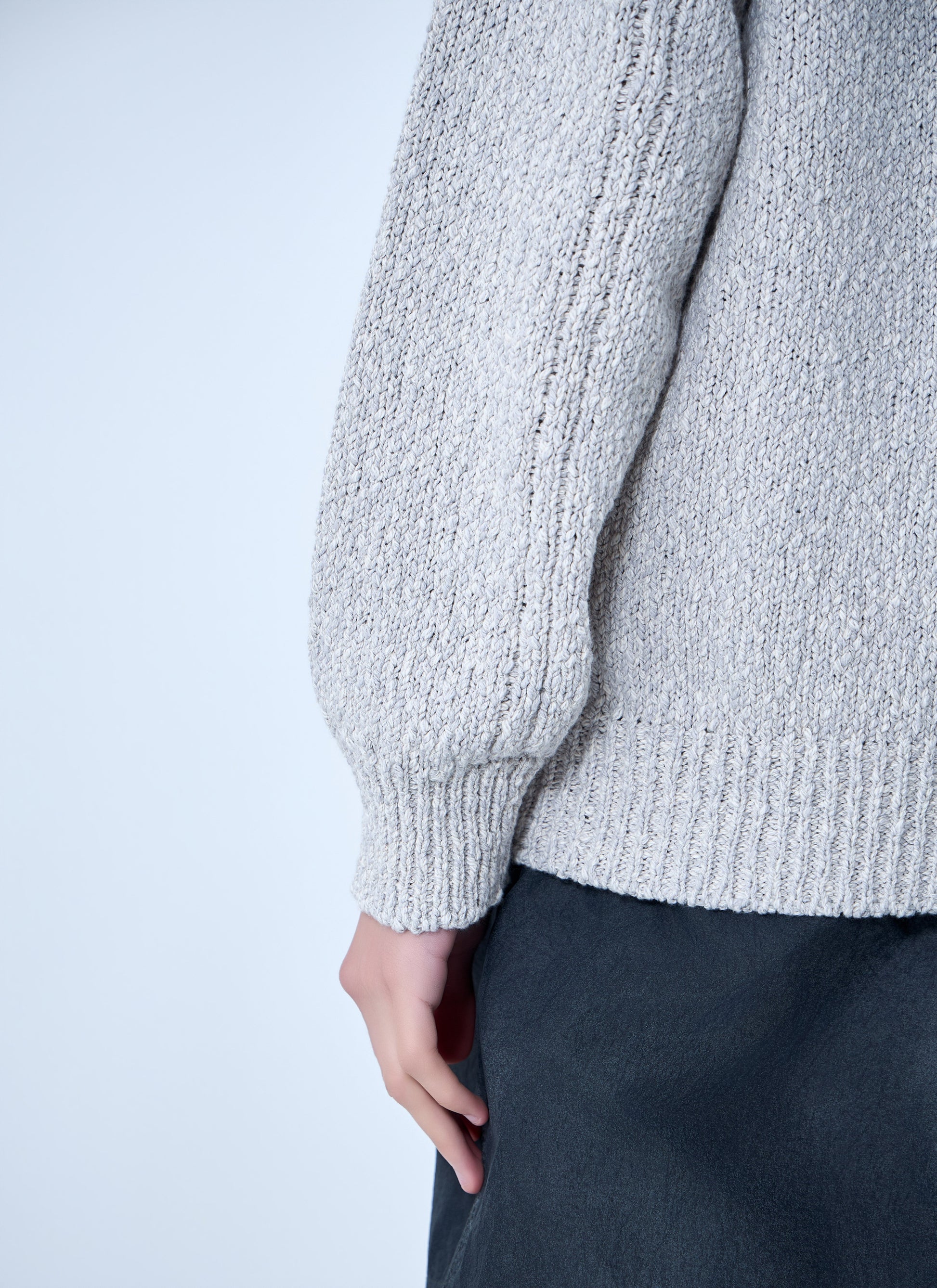 Stone Island Men Zip-Up Knit Hoodie STONE ISLAND