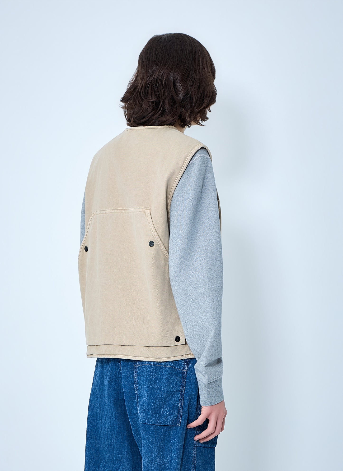 Stone Island Men Cotton Twill Utility Vest STONE ISLAND