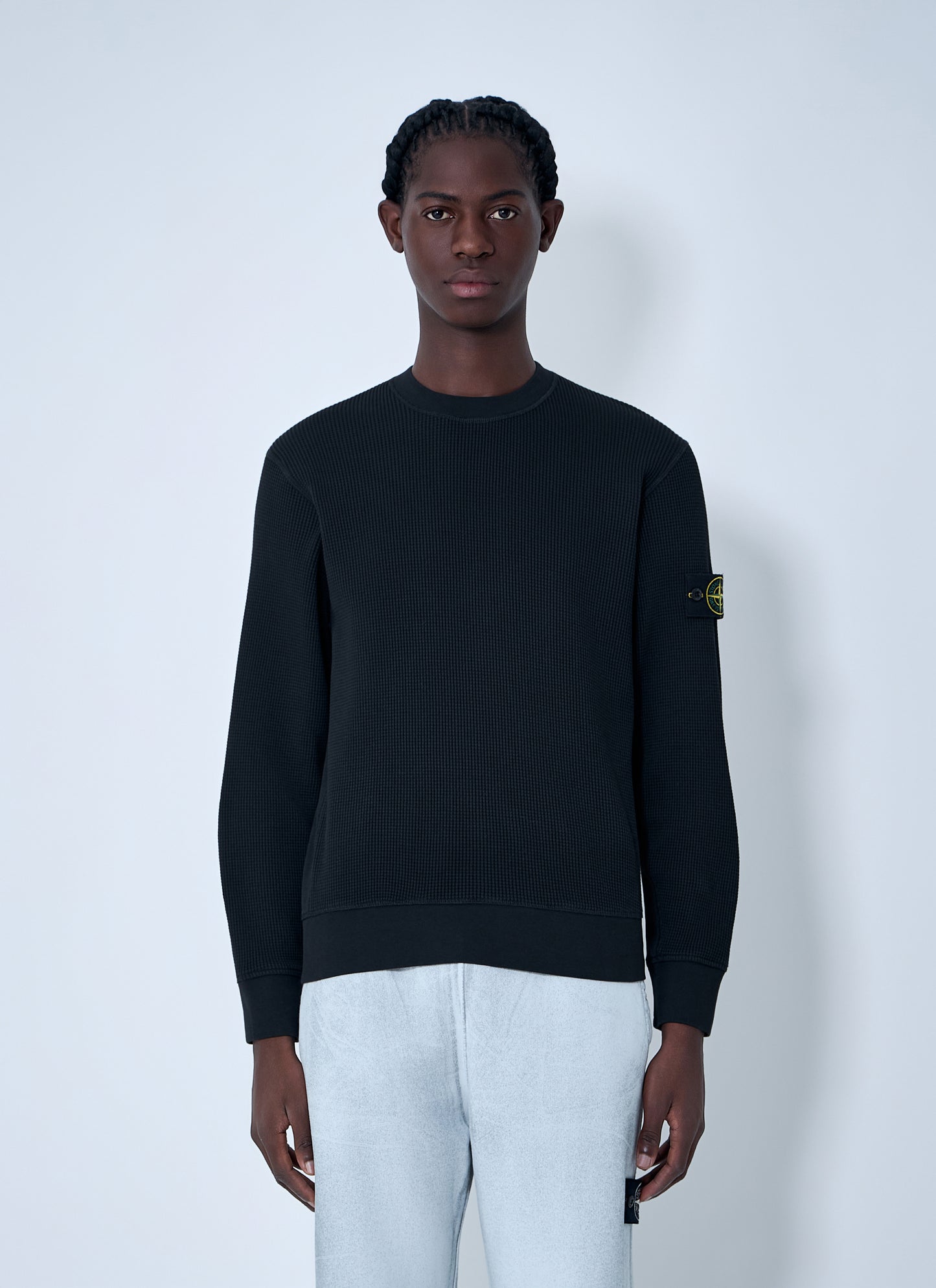 Stone Island Men Logo Patch Sweater STONE ISLAND