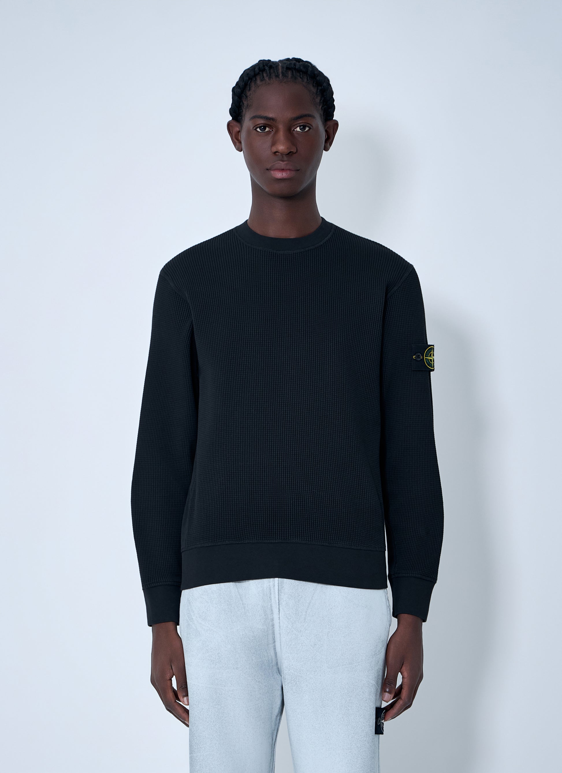 Stone Island Men Logo Patch Sweater STONE ISLAND