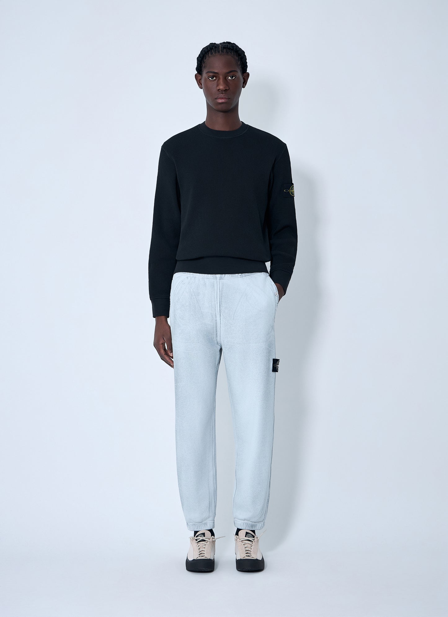 Stone Island Men Logo Patch Sweater STONE ISLAND